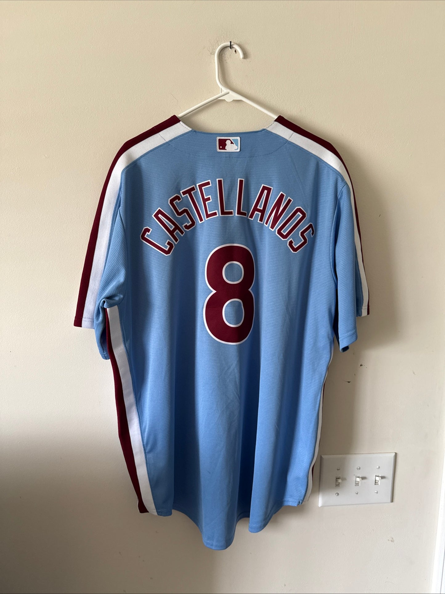 Men’s Nike Nick Castellanos #8 Philadelphia Phillies Retro Jersey Sz XL - RARE