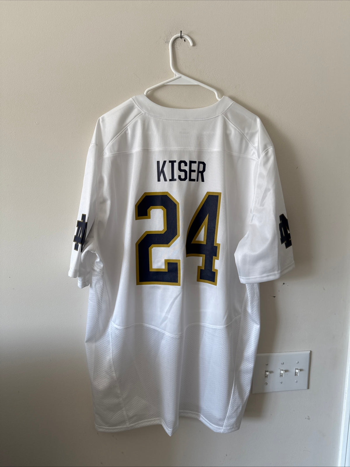 Men's Under Armour Jack Kiser #24 Notre Dame NCAA Football Jersey Sz XL - RARE
