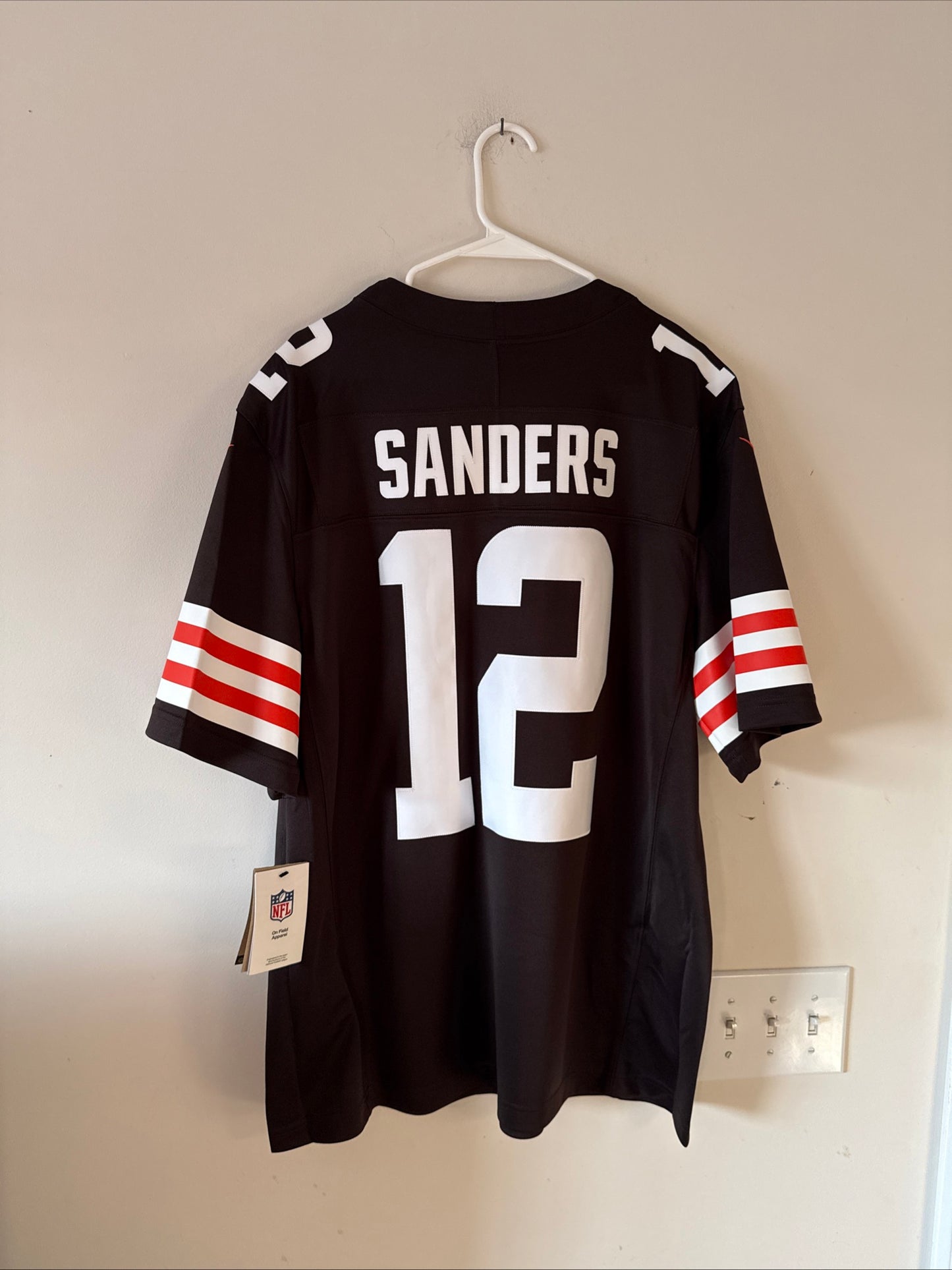 Men's Nike Shedeur Sanders #12 Cleveland Browns Vapor Lmtd Jersey Sz XL - RARE