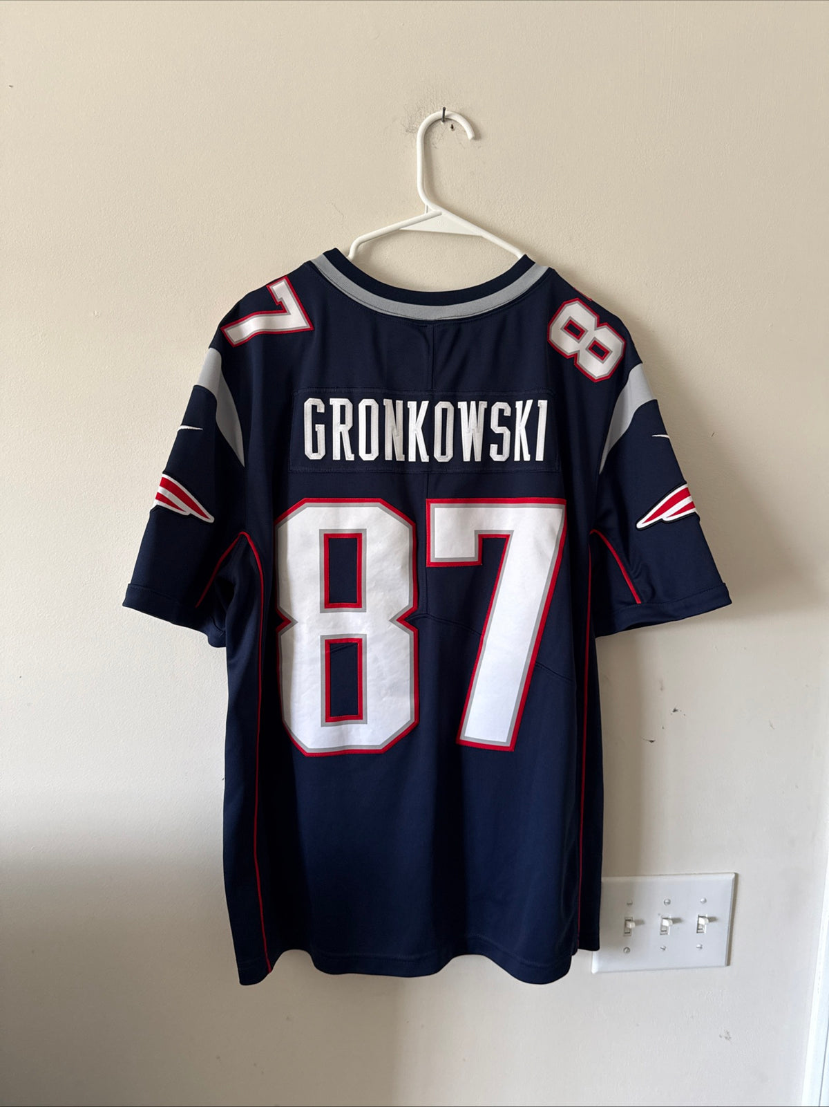 Men's Nike Rob Gronkowski #87 New England Patriots Vapor Lmtd Jersey Sz L - RARE