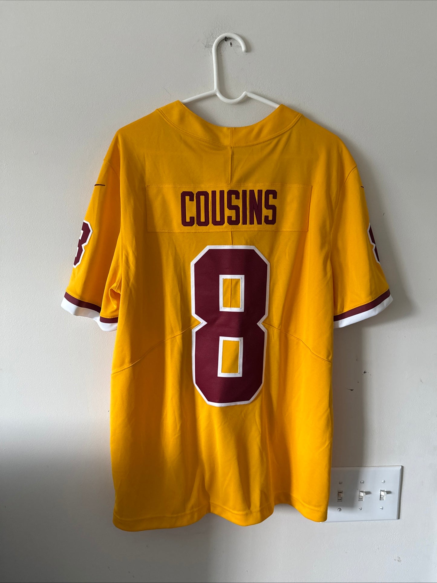 Men’s Nike Kirk Cousins #8 Washington Redskins Color Rush Jersey Sz L - NWT RARE