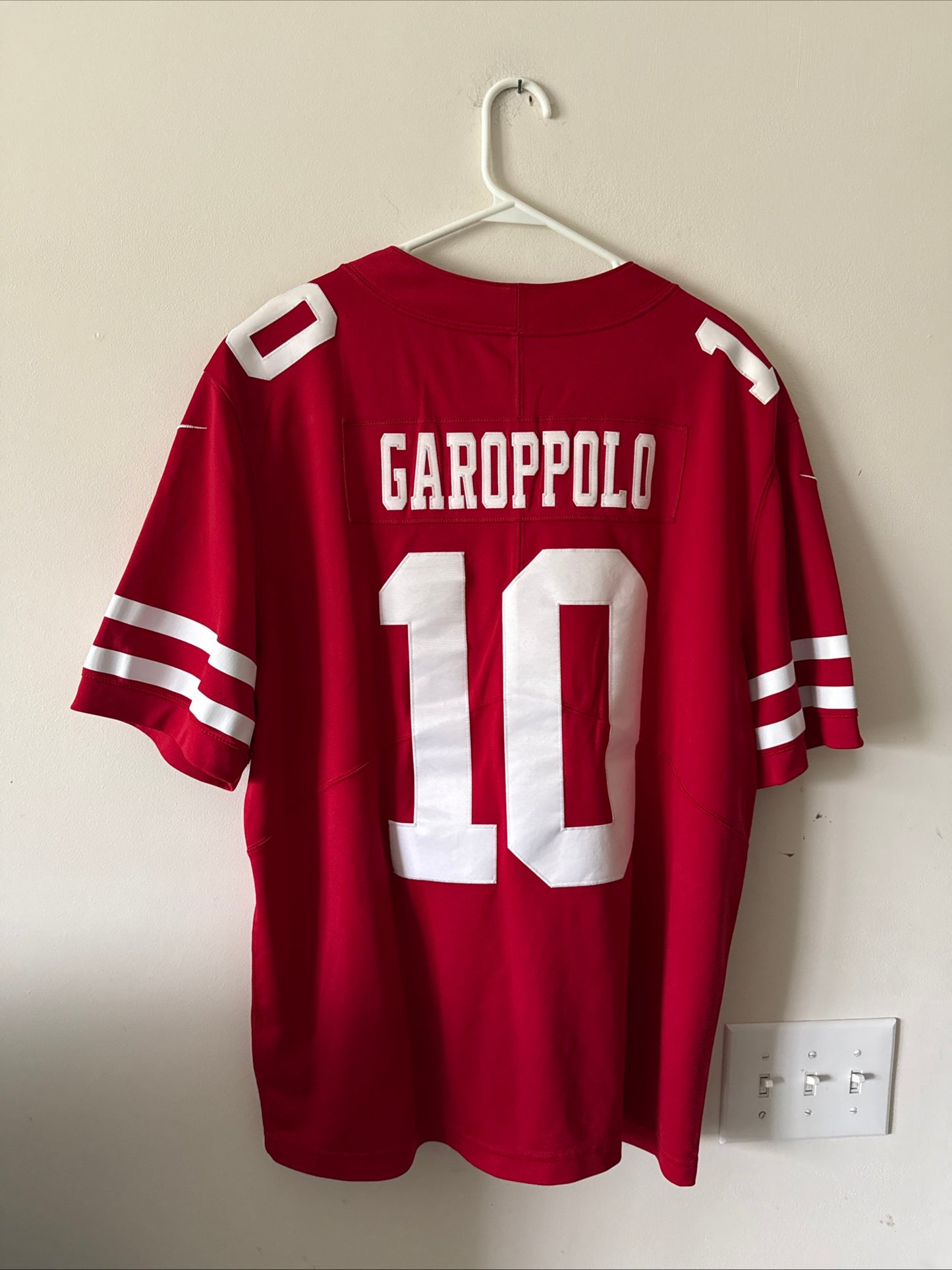 Men’s Nike Jimmy Garoppolo #10 SF 49ers Vapor Lmtd 100 Patch Jersey Sz XL - RARE