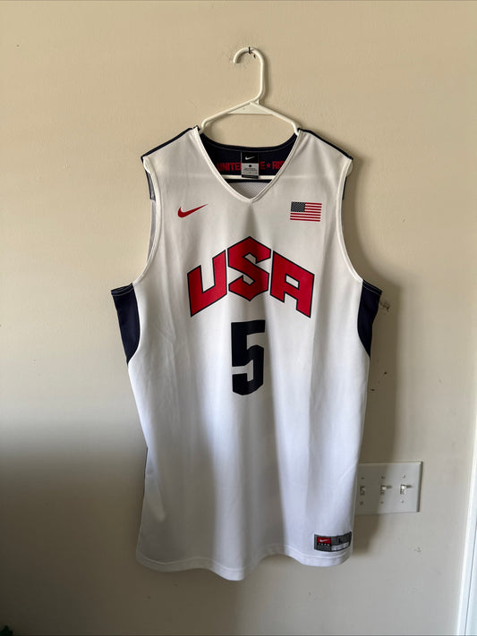 Men’s Nike Kevin Durant #5 Team USA 2012 London Olympics Jersey Sz L - RARE