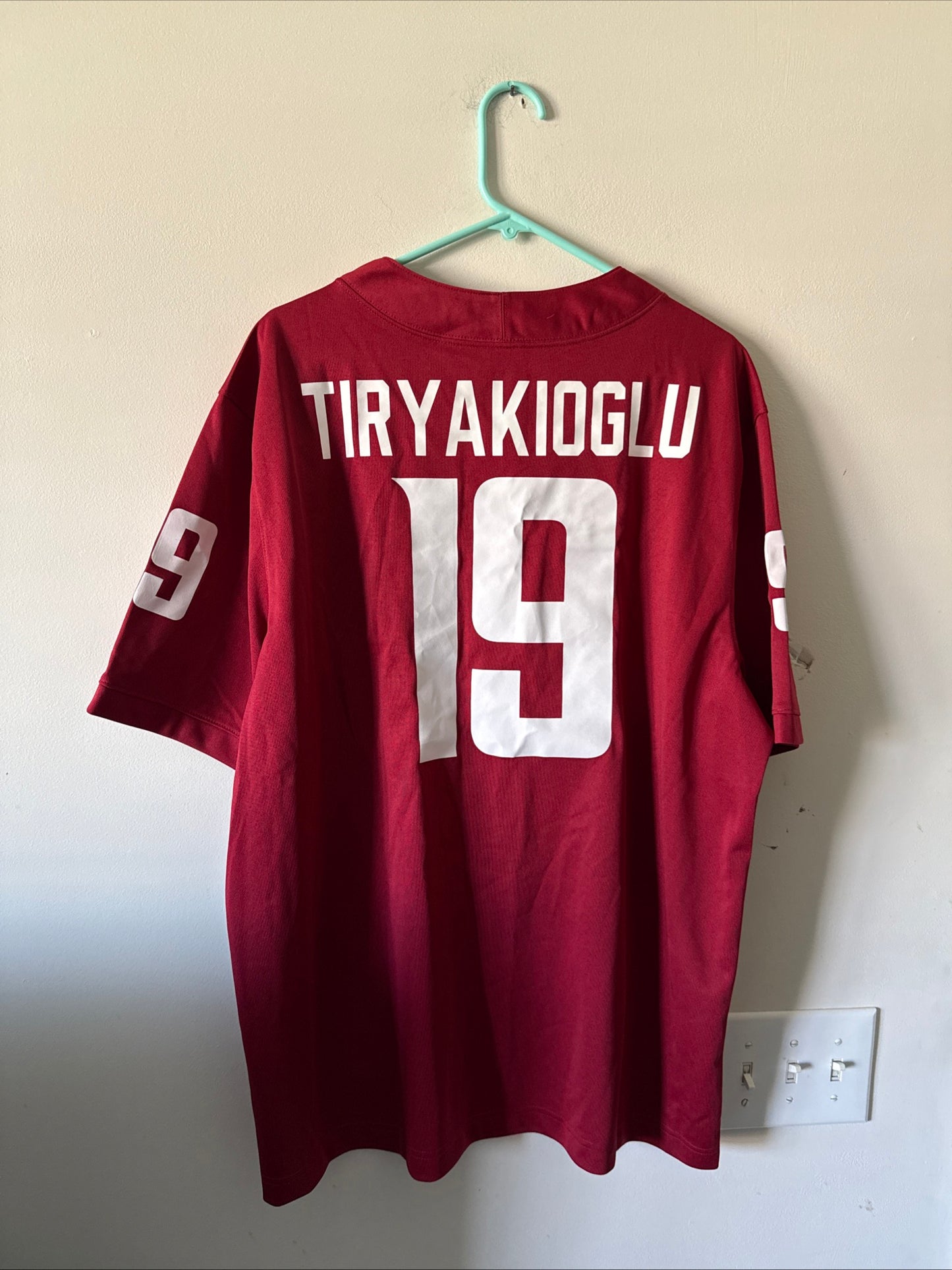 Men’s Nike Jake Tiryakioglu #19 Washington State Cougars NCAA Jersey Sz XL - NWT
