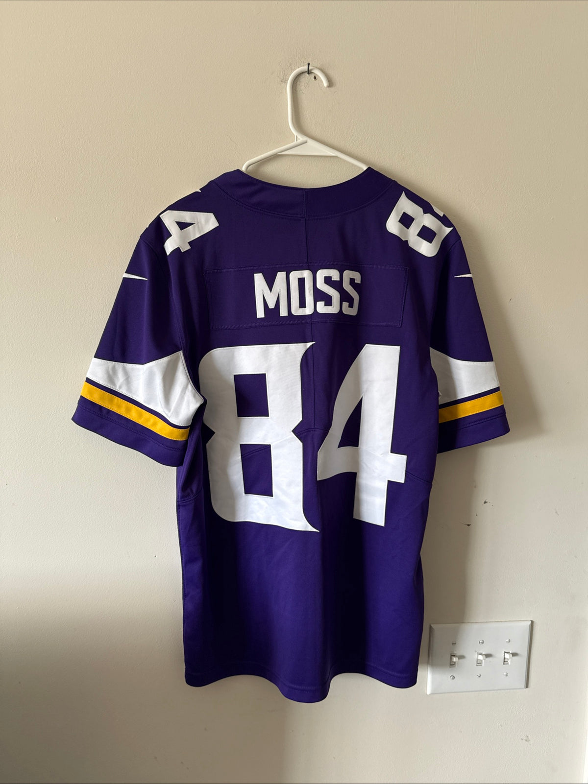 MEN’S NIKE RANDY MOSS #84 MINNESOTA VIKINGS VAPOR LMTD NFL JERSEY SZ M - RARE