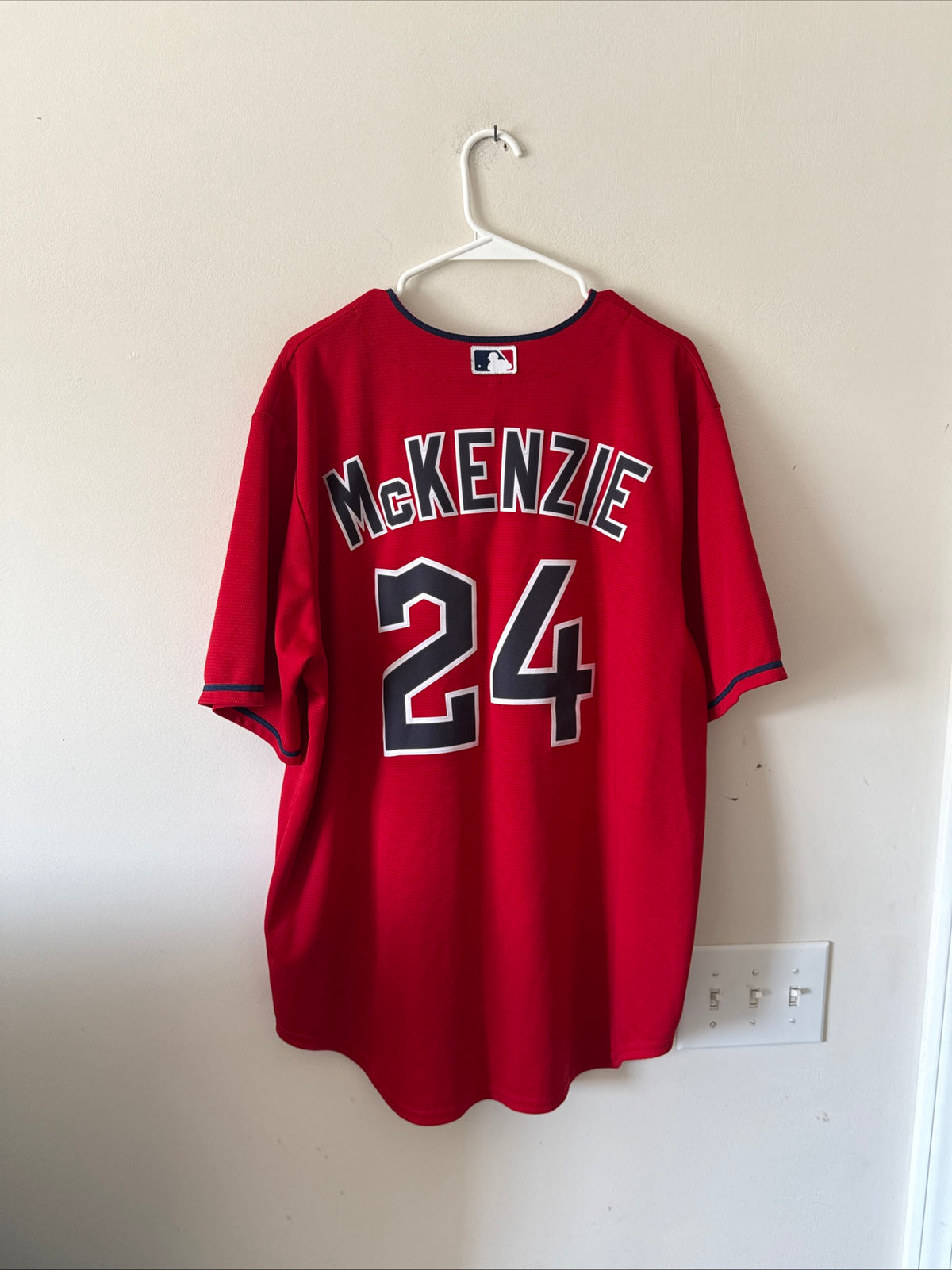 Men’s Nike Triston McKenzie #24 Cleveland Guardians Limited Jersey Sz XL - RARE