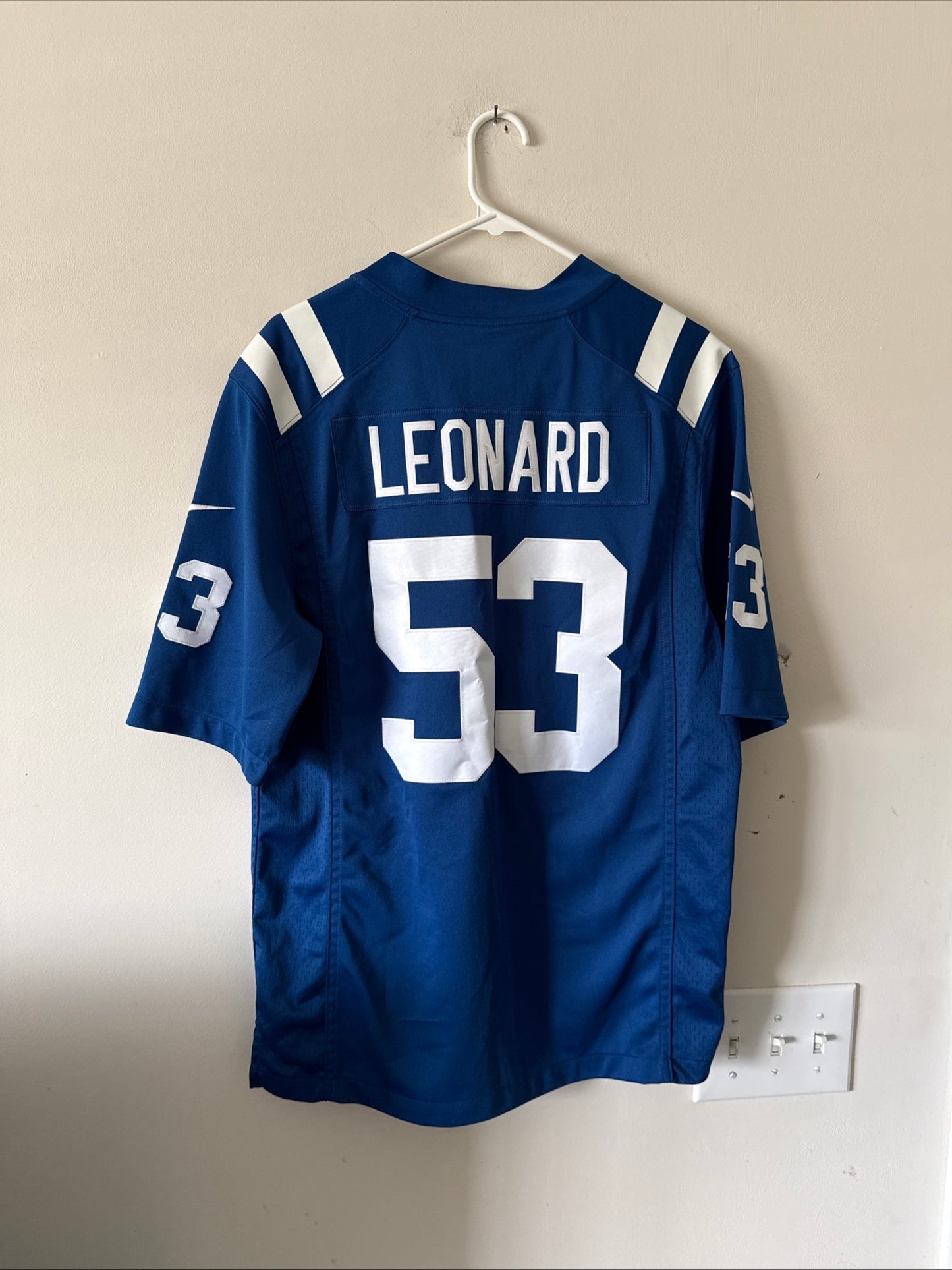 Men’s Nike Shaquille Leonard #53 Indianapolis Colts NFL 100 Jersey Sz M - RARE