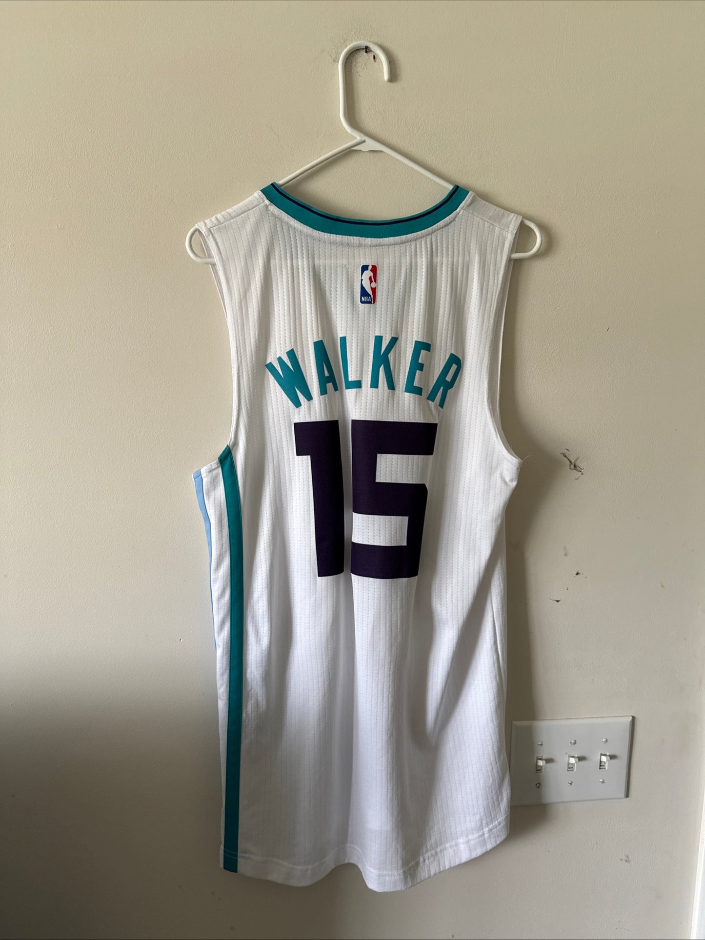 MEN’S ADIDAS KEMBA WALKER #15 CHARLOTTE HORNETS CLIMACOOL NBA JERSEY SZ S - RARE