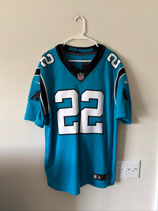 Men’s Nike Christian McCaffrey #22 Carolina Panthers Vapor Lmtd Jersey Sz XL