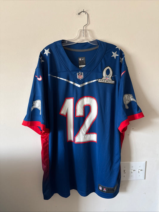 Men’s Nike Tom Brady #12 TB Buccaneers 2022 Pro Bowl Jersey Sz 3XL - Blue RARE