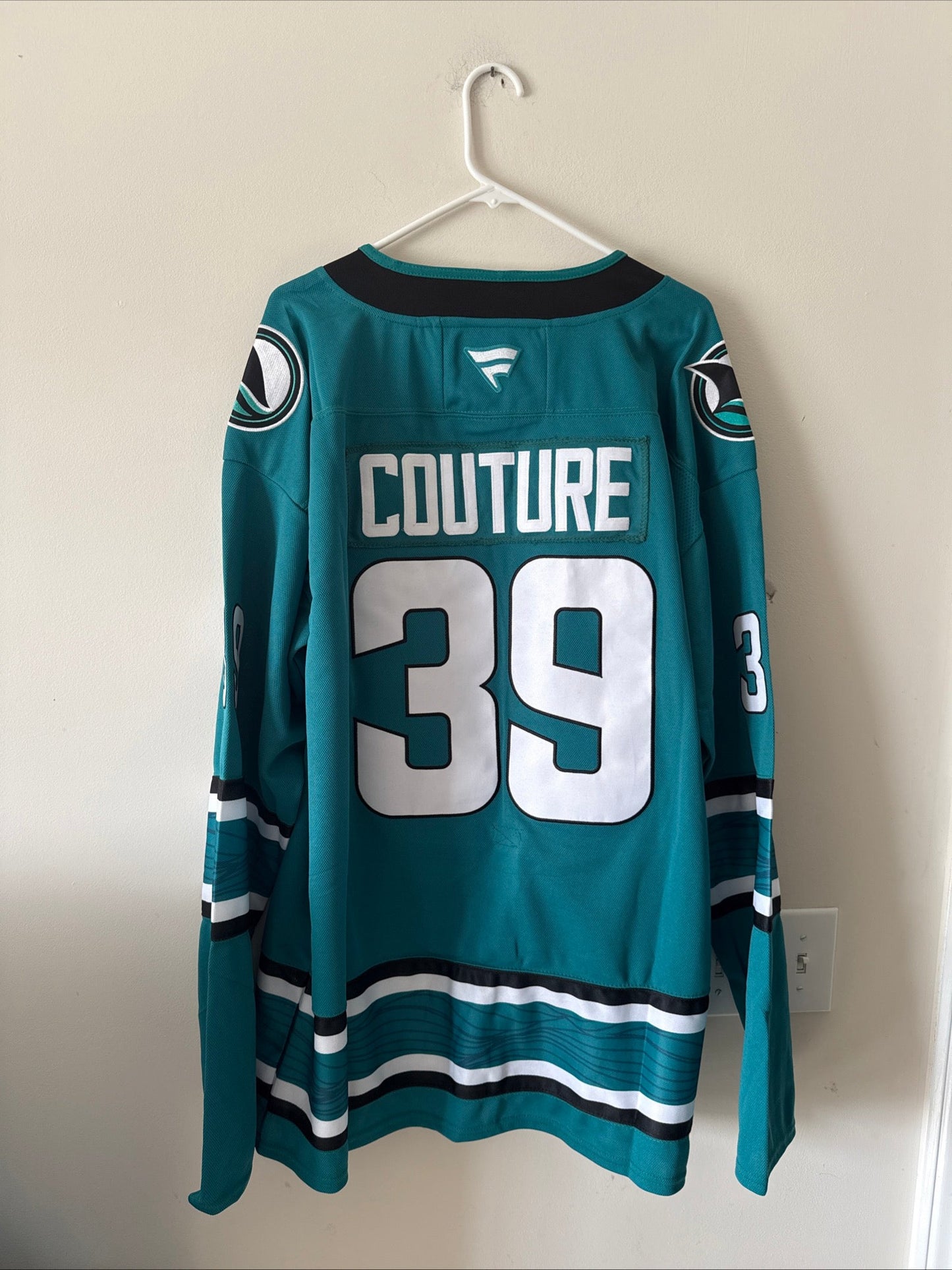 Men's Fanatics Logan Couture 39 SJ Sharks 30th Anniversary Jersey Sz 54 - RARE - Kyle’s Football Cards