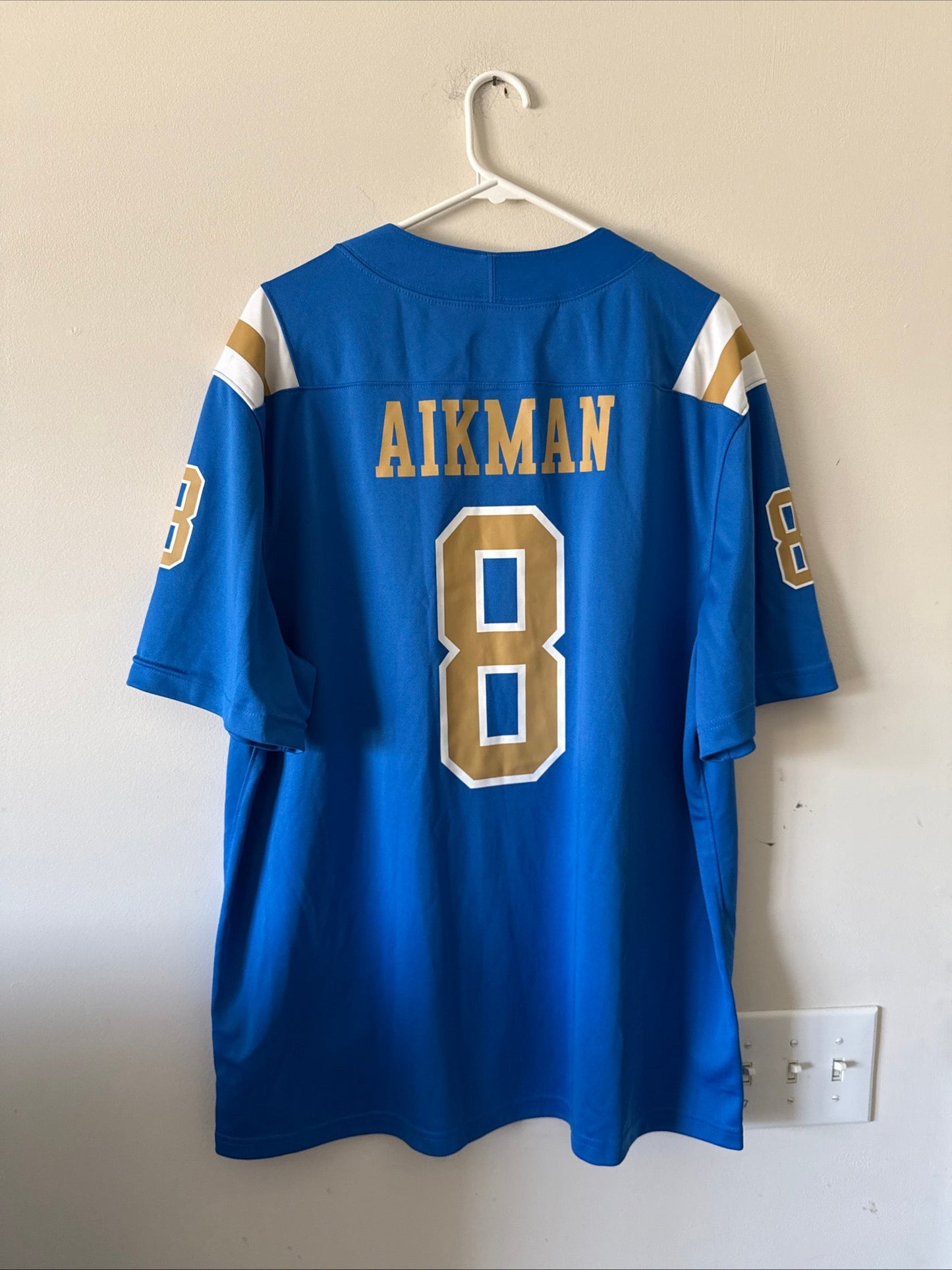 Men's Jordan Troy Aikman 8 UCLA Bruins NCAA Game Jersey Sz XL - Blue RARE - Kyle’s Football Cards
