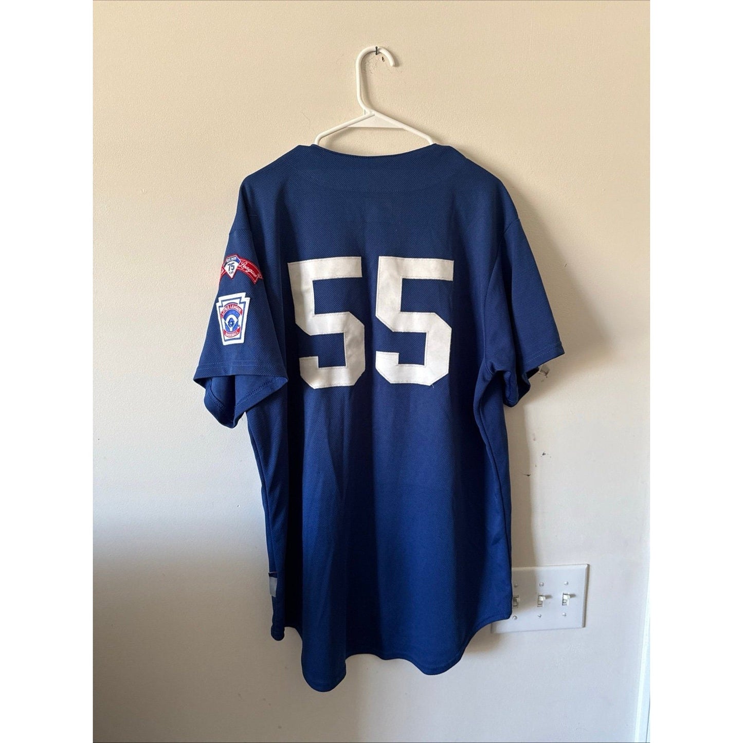 Men’s Majestic Tim Collins 55 Kansas City Royals Little League Jersey Sz L - Kyle’s Football Cards