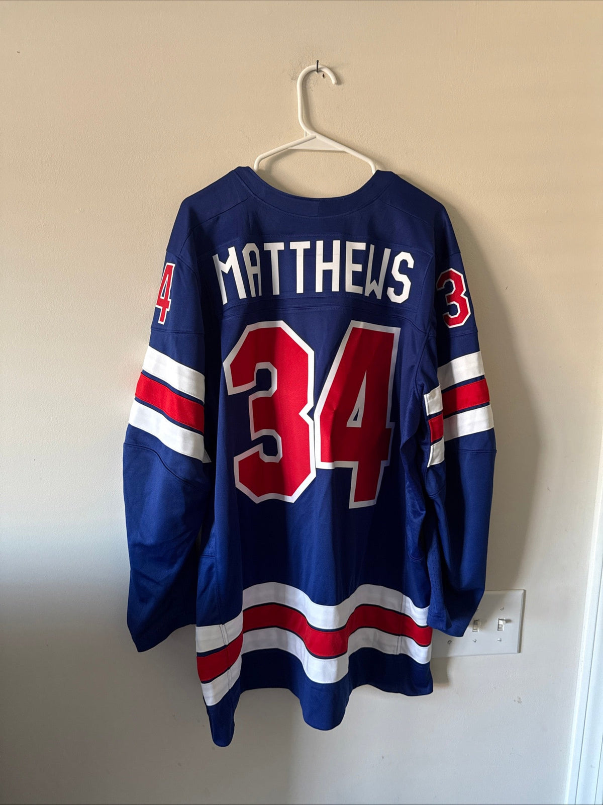 MEN’S NIKE AUSTON MATTHEWS #34 TEAM USA AUTHENTIC 2026 OLYMPICS JERSEY SZ XL NWT - Kyle’s Football Cards