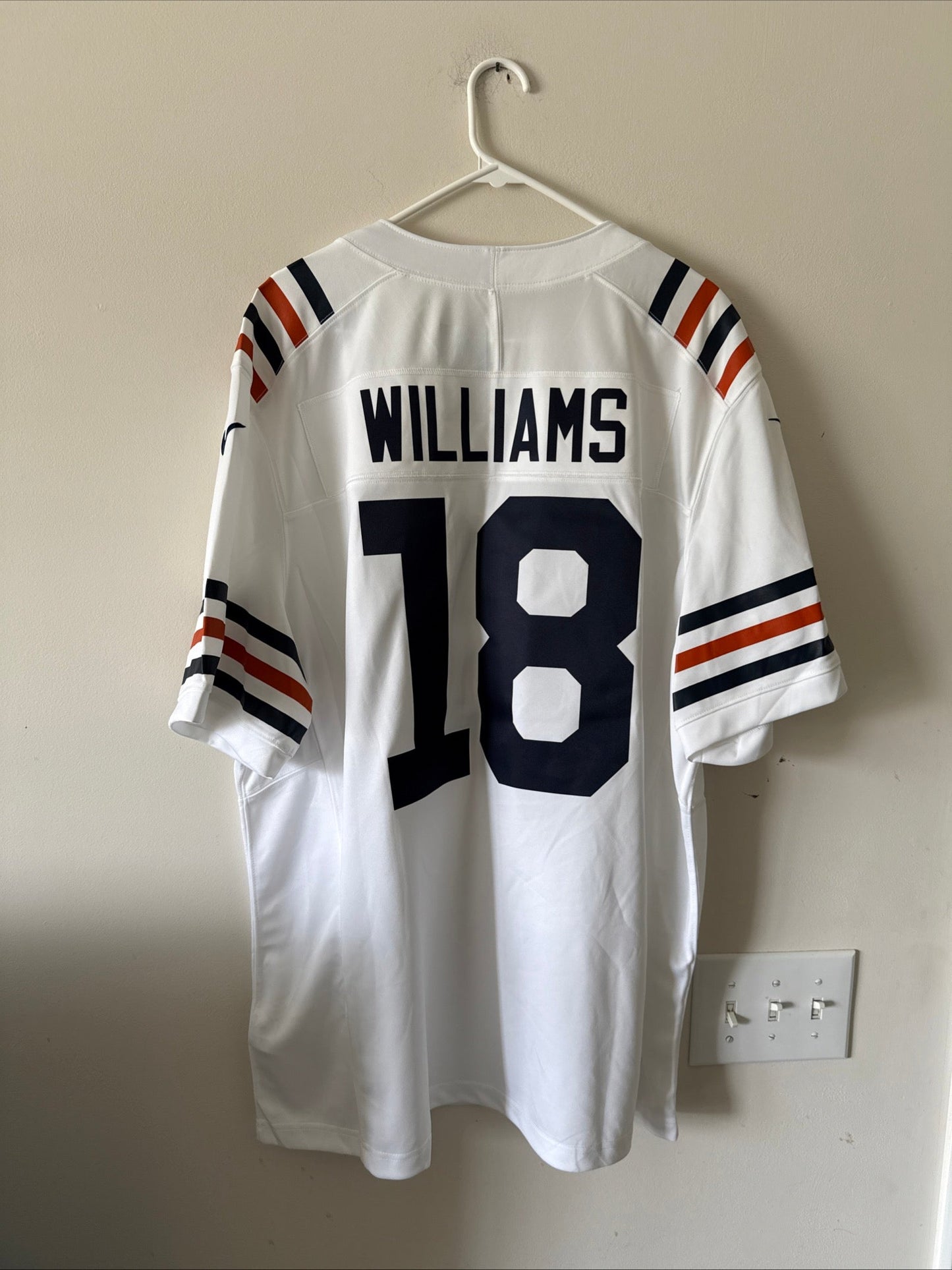 Men’s Nike Caleb Williams 18 Chicago Bears Vapor Limited Alt Jersey Sz 2XL - RARE - Kyle’s Football Cards