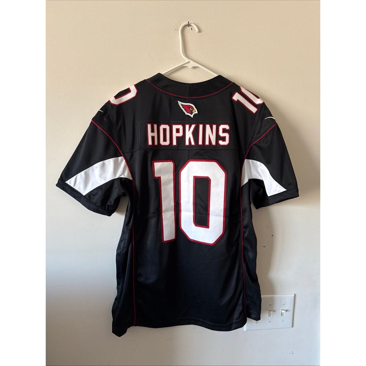 Men’s Nike DeAndre Hopkins 10 Arizona Cardinals Vapor Limited Jersey Sz L Black - Kyle’s Football Cards