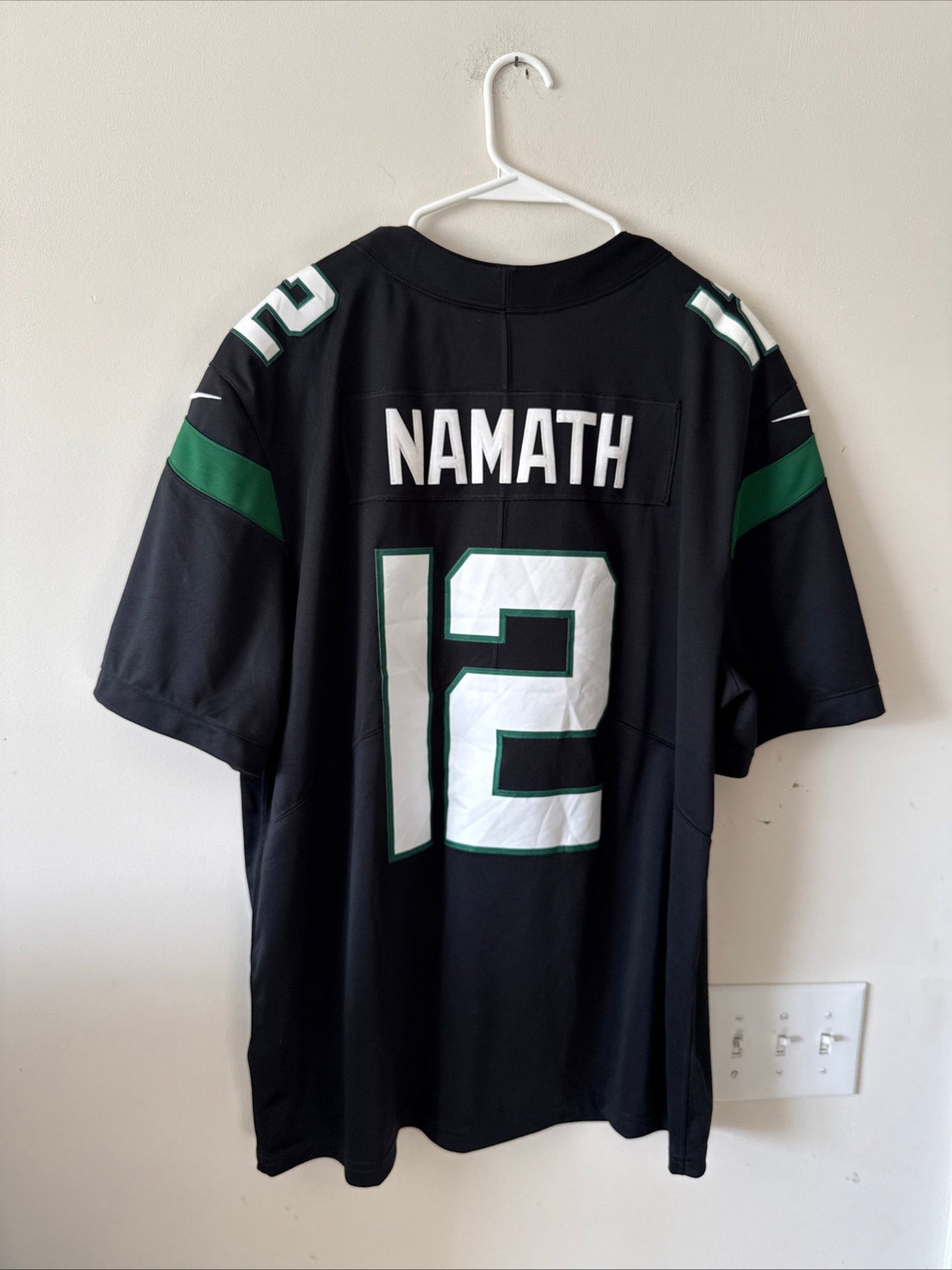 Men’s Nike Joe Namath 12 New York Jets Vapor Lmtd NFL Jersey Sz 2XL - RARE - Kyle’s Football Cards