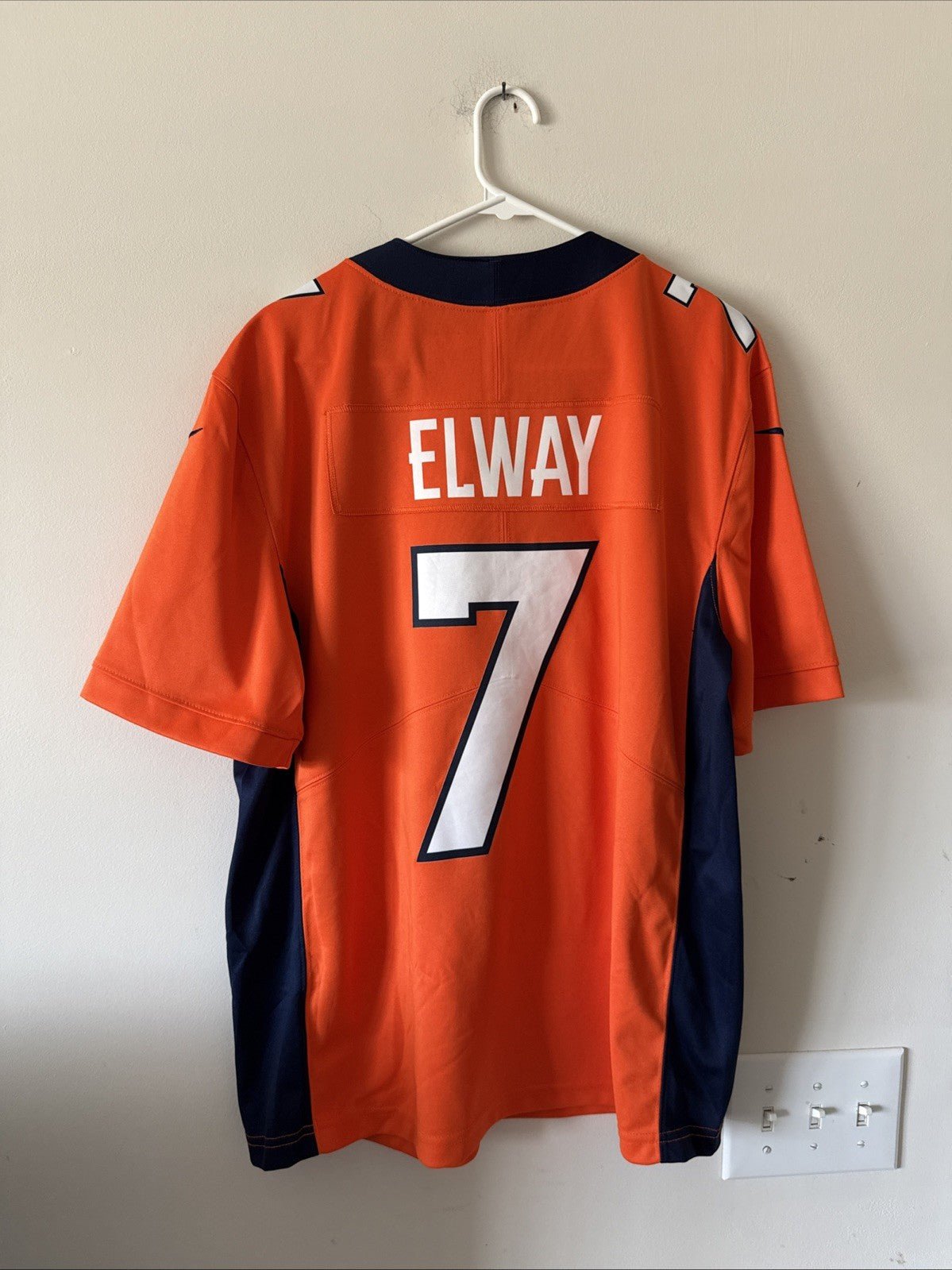 Men’s Nike John Elway #7 Denver Broncos Vapor Lmtd NFL Jersey Sz L - Orange RARE - Kyle’s Football Cards