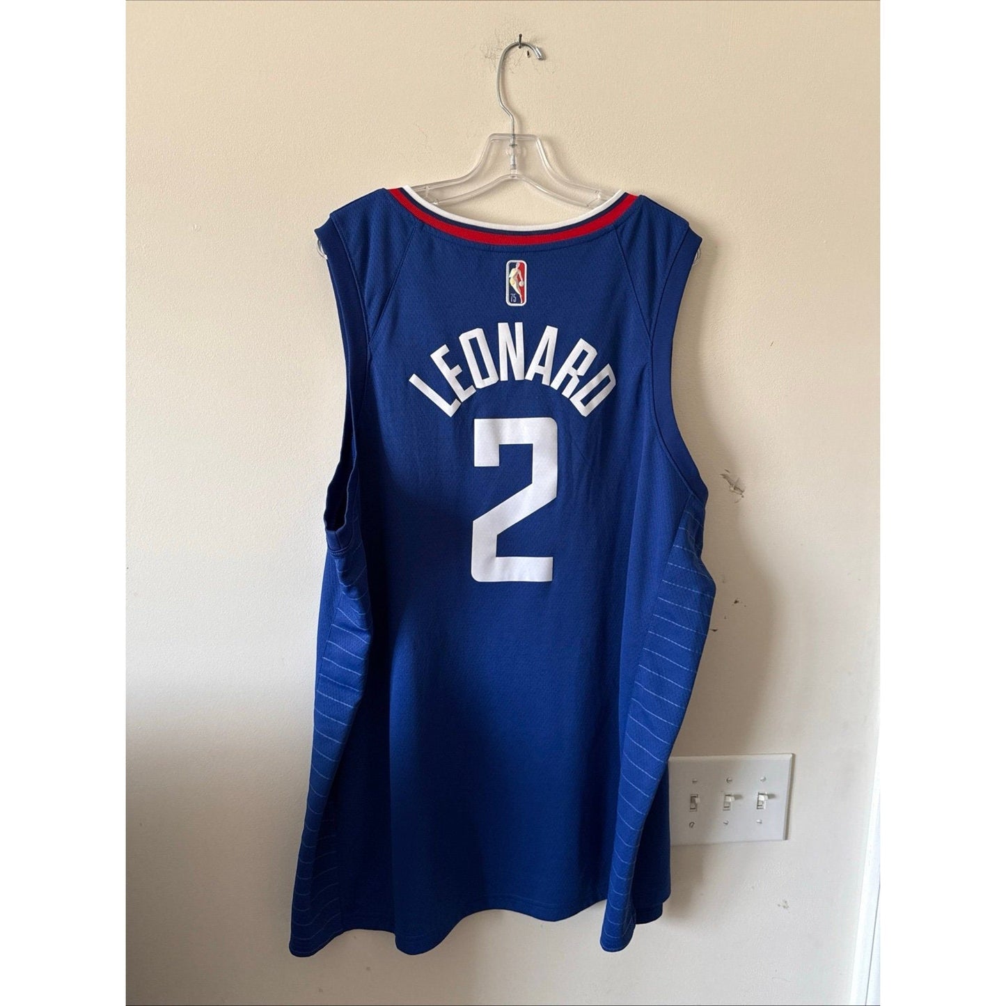 Men’s Nike Kawhi Leonard 2 LA Clippers 75th Anniv NBA Jersey Sz 60 - Blue - Kyle’s Football Cards