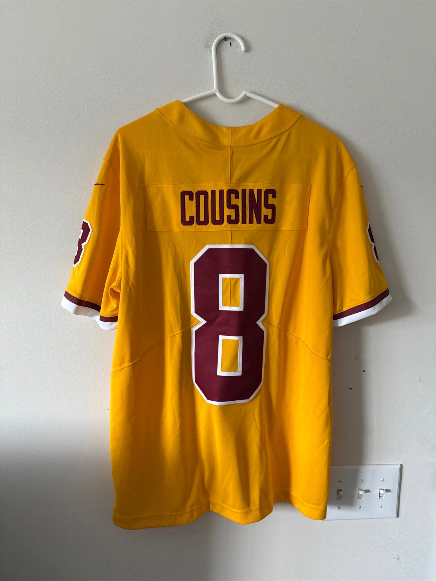 Men’s Nike Kirk Cousins 8 Washington Redskins Color Rush Jersey Sz L - NWT RARE - Kyle’s Football Cards