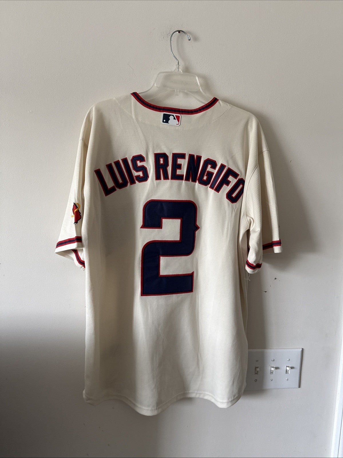 Men’s Nike Los Angeles Angels Luis Rengifo 2 Official MLB Jersey Sz XL - Cream - Kyle’s Football Cards