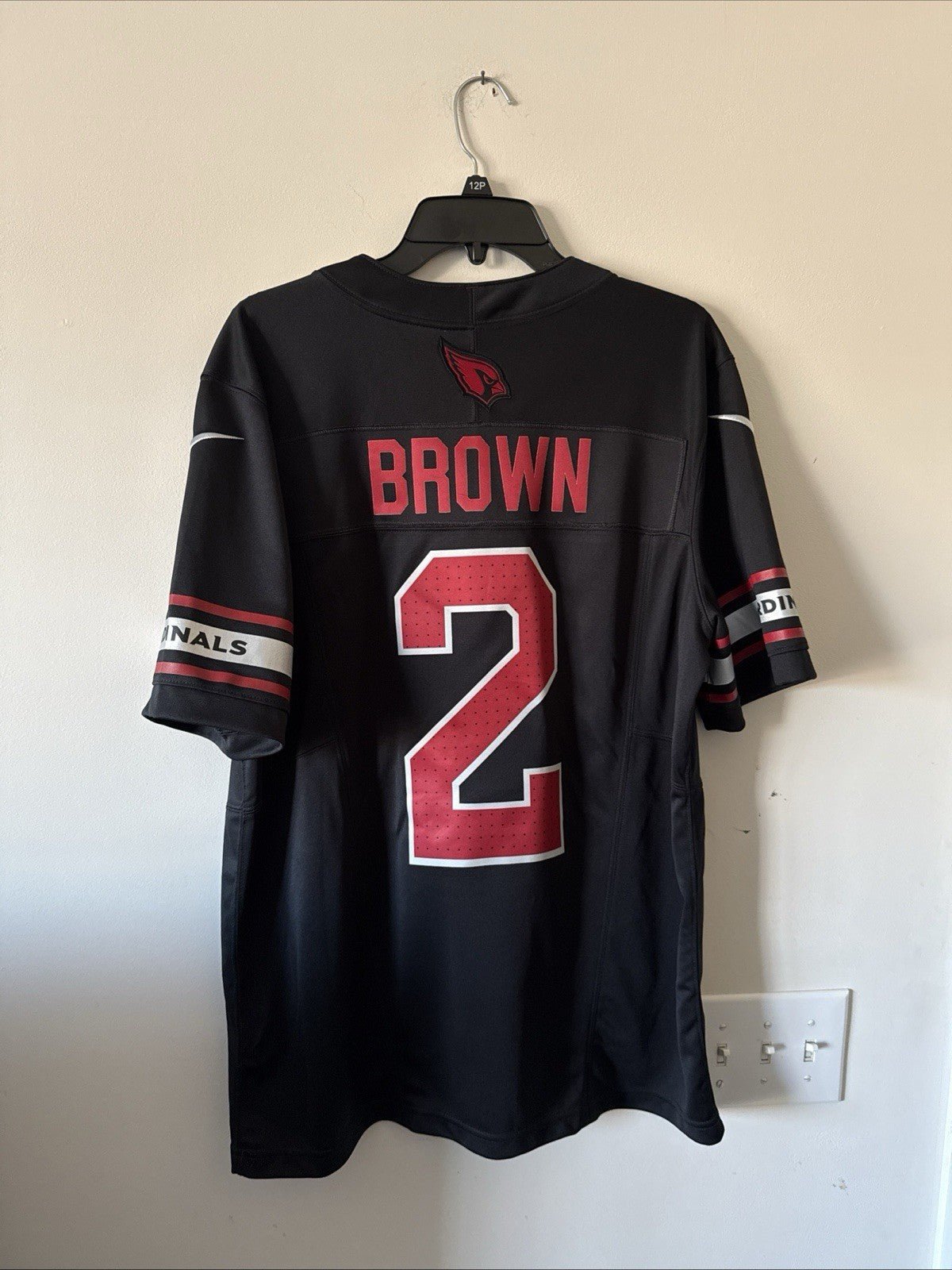 Men’s Nike Marquise Brown 2 Arizona Cardinals Vapor Limited Jersey Sz L - Black - Kyle’s Football Cards