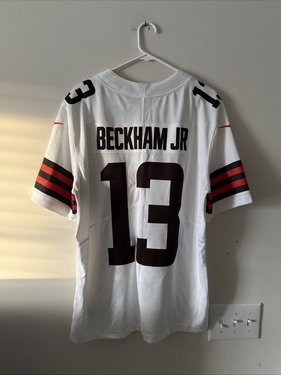 Men’s Nike Odell Beckham Jr. 13 Cleveland Browns Vapor Lmtd Jersey Sz L - RARE - Kyle’s Football Cards