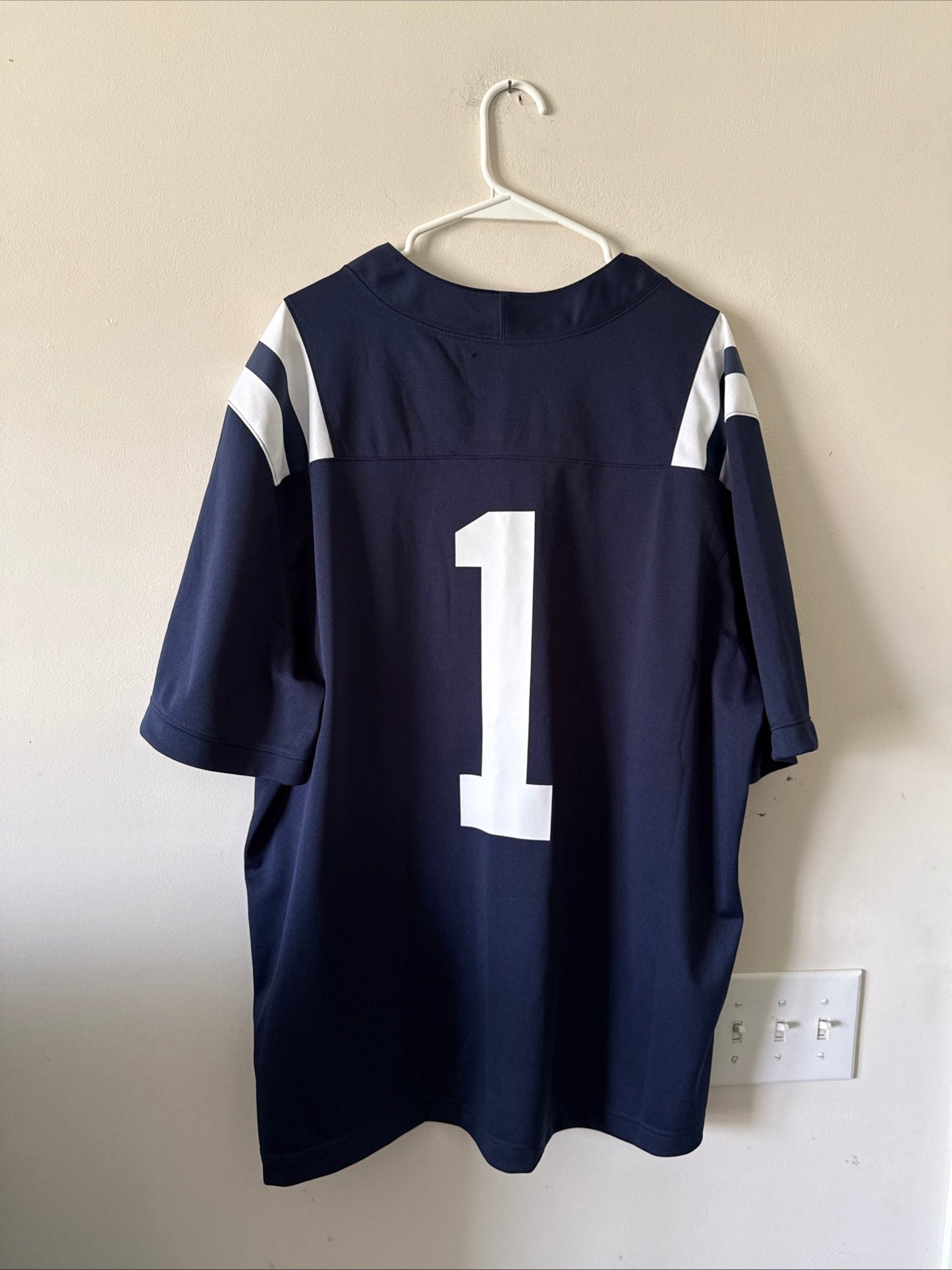 Men's Nike Ole Miss Rebels 1 Untouchable NCAA Football Jersey Sz 2XL - RARE - Kyle’s Football Cards
