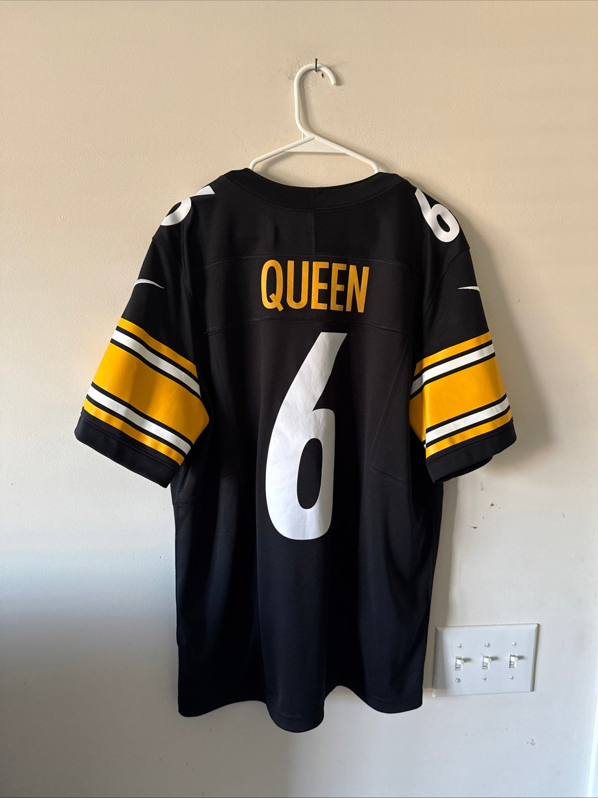 Men's Nike Patrick Queen #6 Pittsburgh Steelers Vapor Lmtd Jersey Sz L - RARE - Kyle’s Football Cards