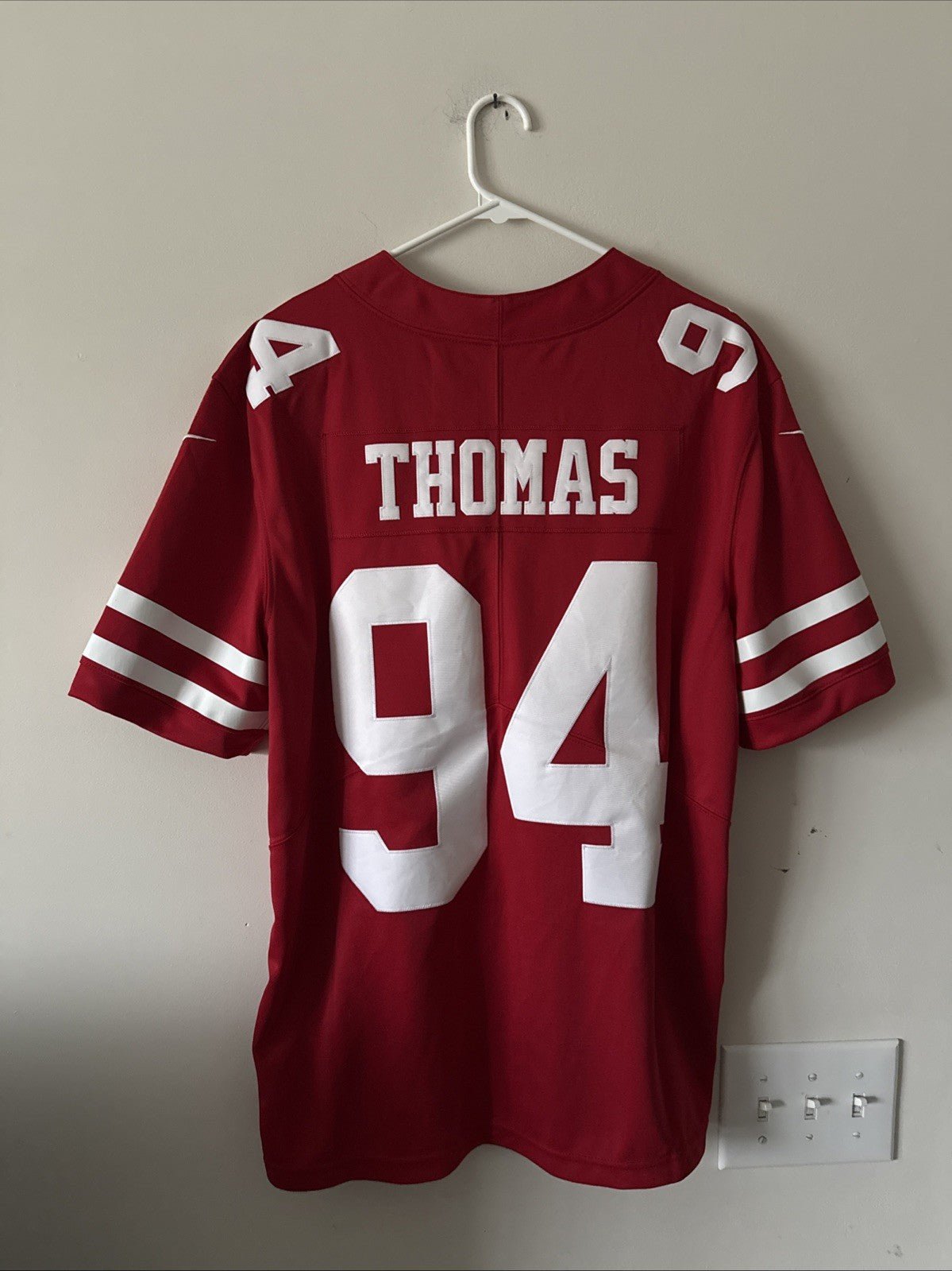 MEN’S NIKE SOLOMON THOMAS #94 SAN FRANSCISCO 49ERS VAPOR LMTD JERSEY SZ L - RARE - Kyle’s Football Cards