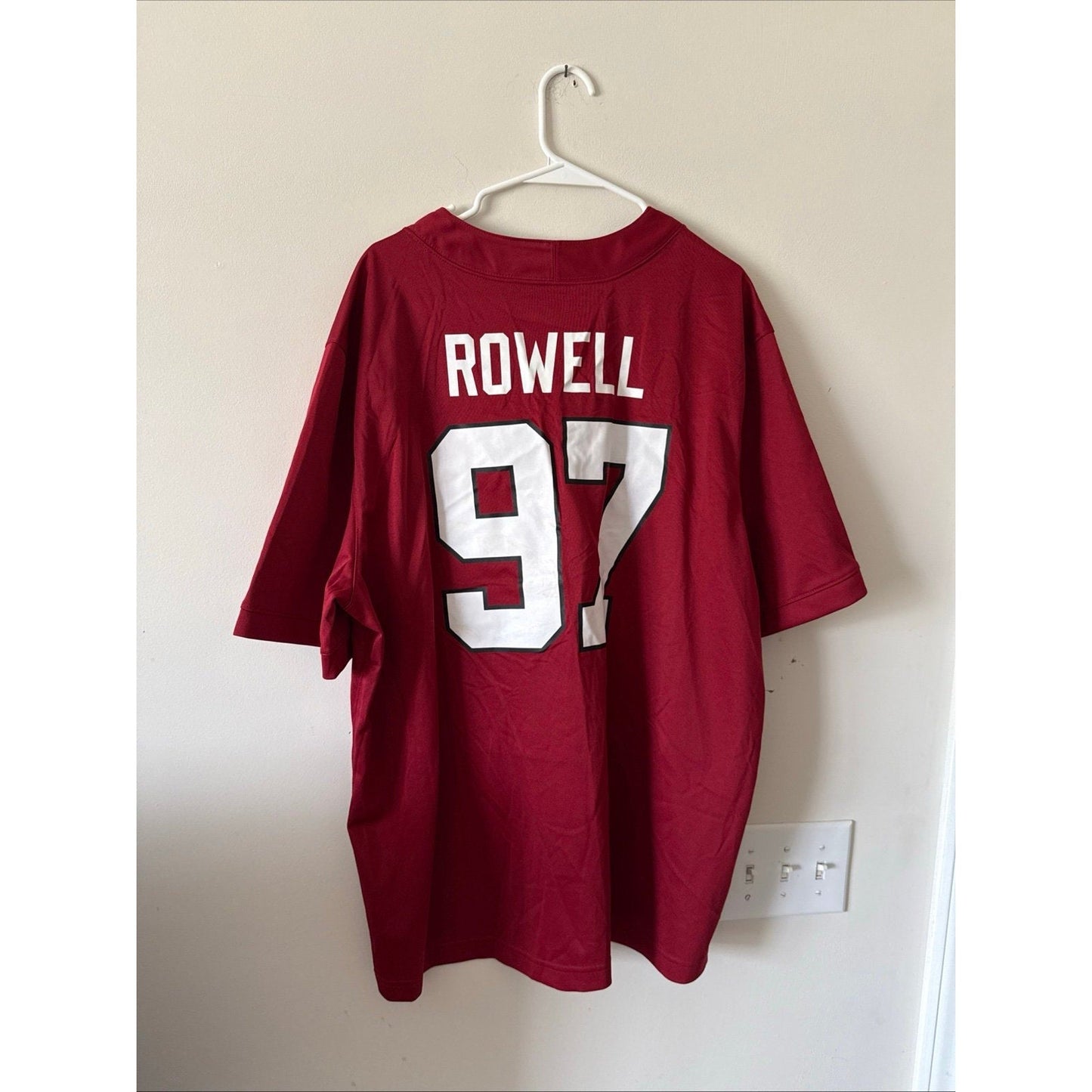 Men’s Nike Stanford Cardinal Zach Rowell 97 Football Jersey Sz 2XL - Red - Kyle’s Football Cards