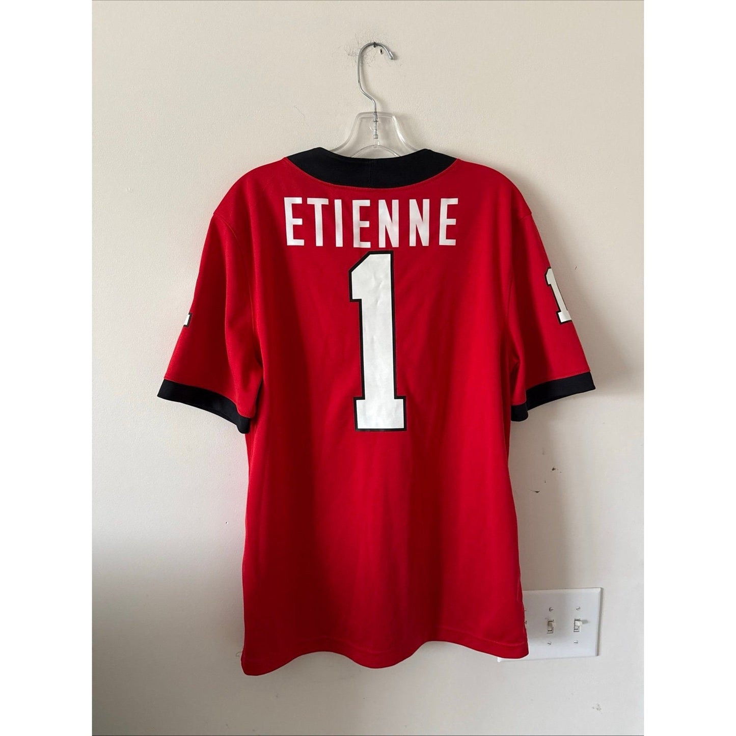 Men’s Nike Trevor Etienne 1 Georgia Bulldogs NCAA Game Jersey Sz M - Red RARE - Kyle’s Football Cards