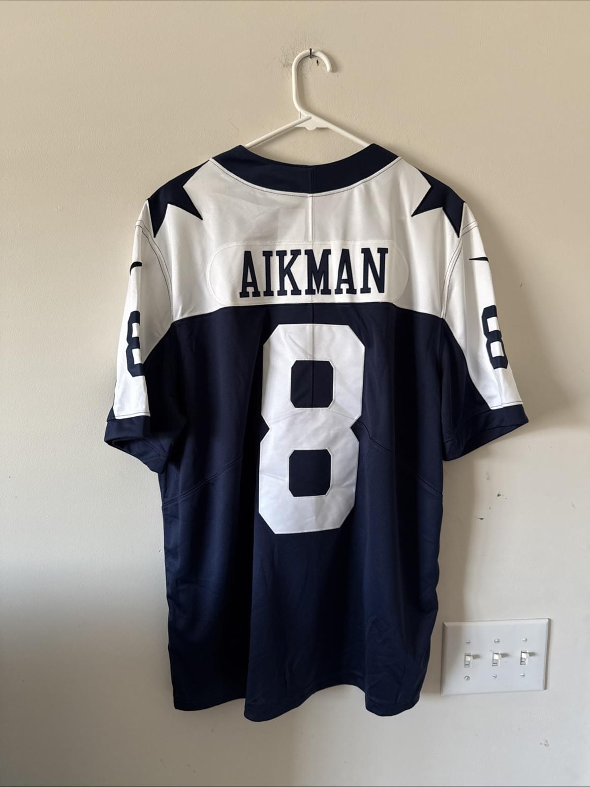 Men’s Nike Troy Aikman #8 Dallas Cowboys Vapor Lmtd Throwback Jersey Sz XL RARE - Kyle’s Football Cards