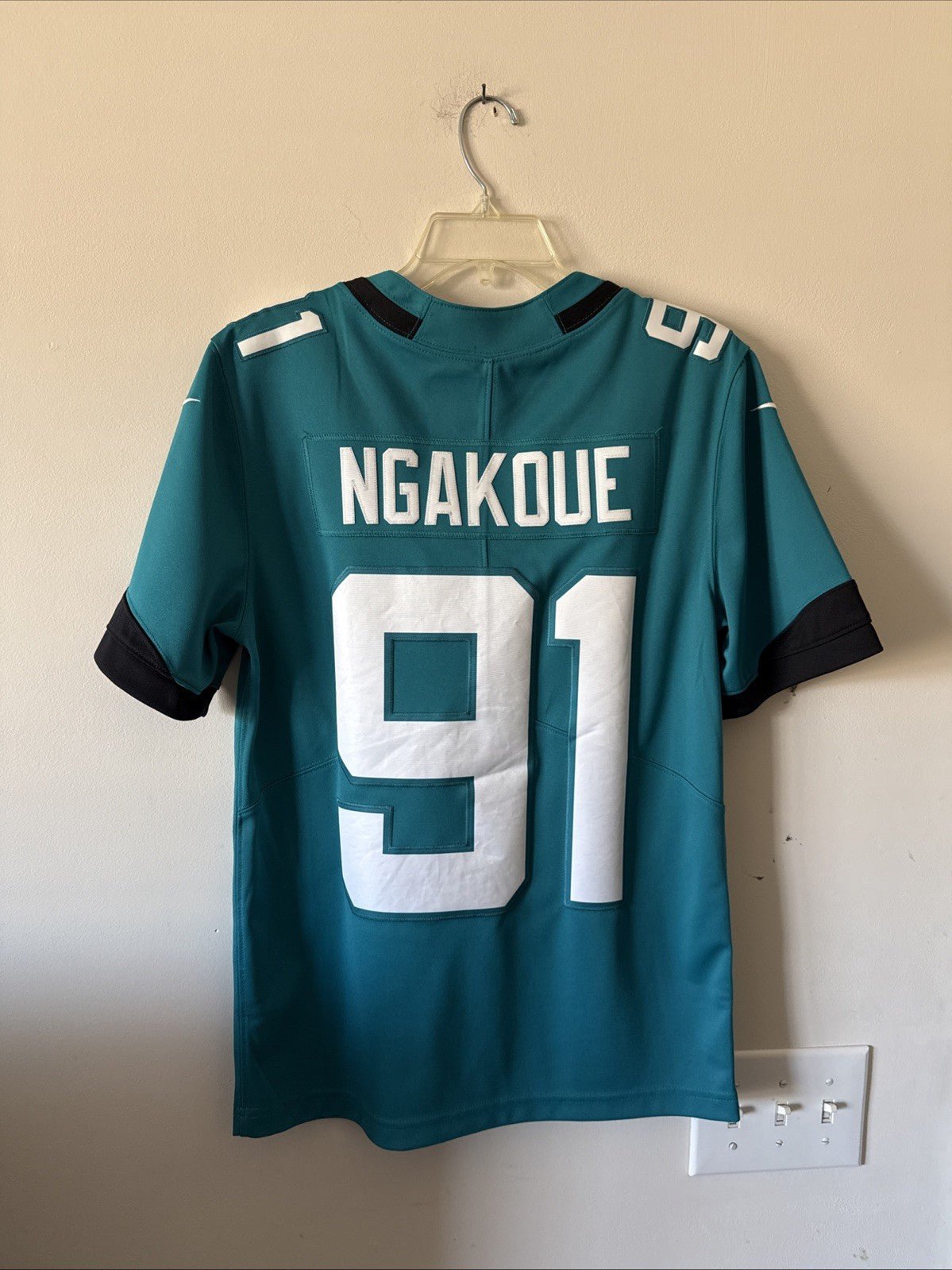 Men’s Nike Yannick Ngakoue 91 Jacksonville Jaguars Vapor Lmtd Jersey Sz S RARE - Kyle’s Football Cards
