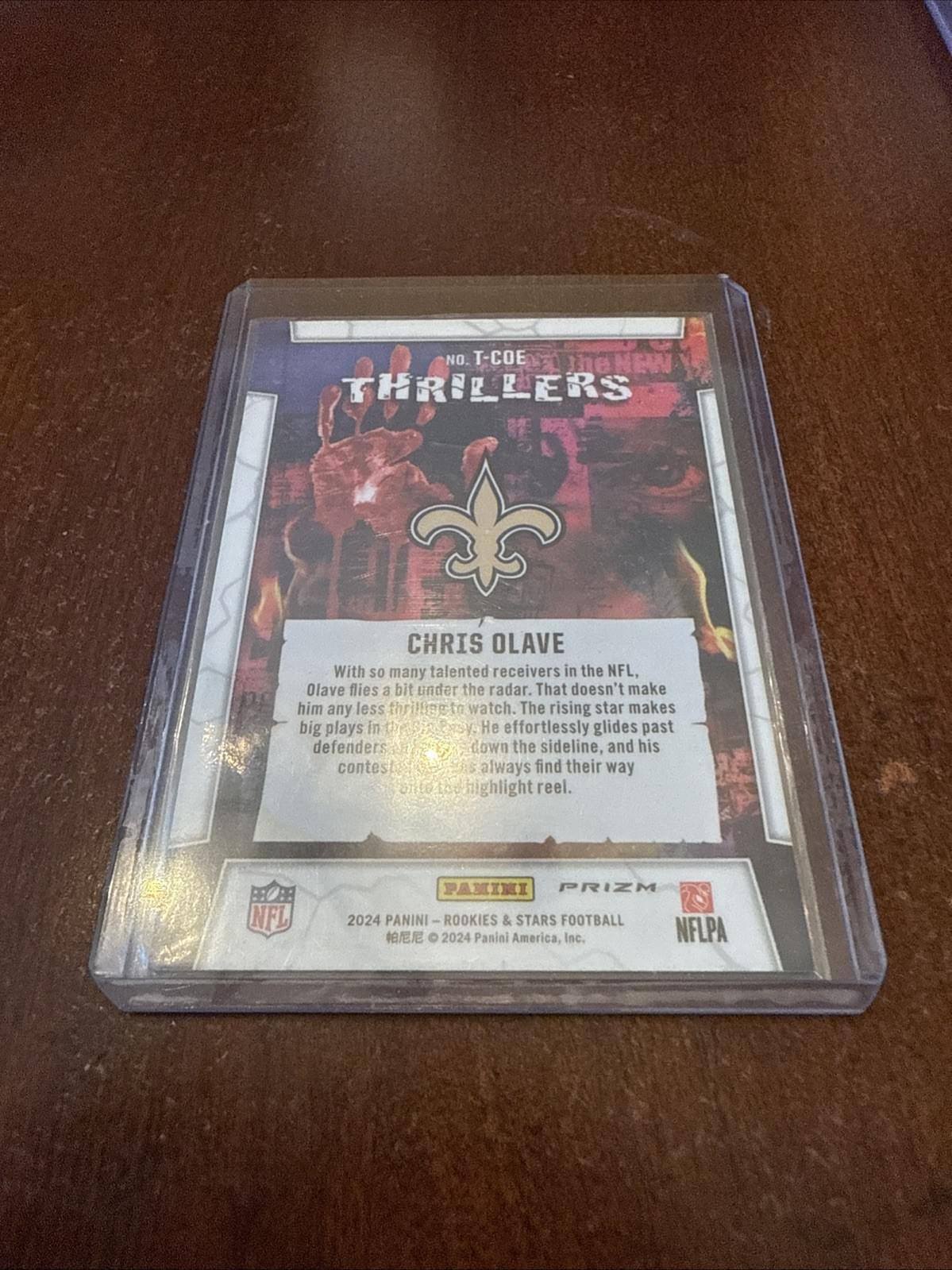 2024 Panini Rookies & Stars - Thrillers Chris Olave #T-COE Red Plaid