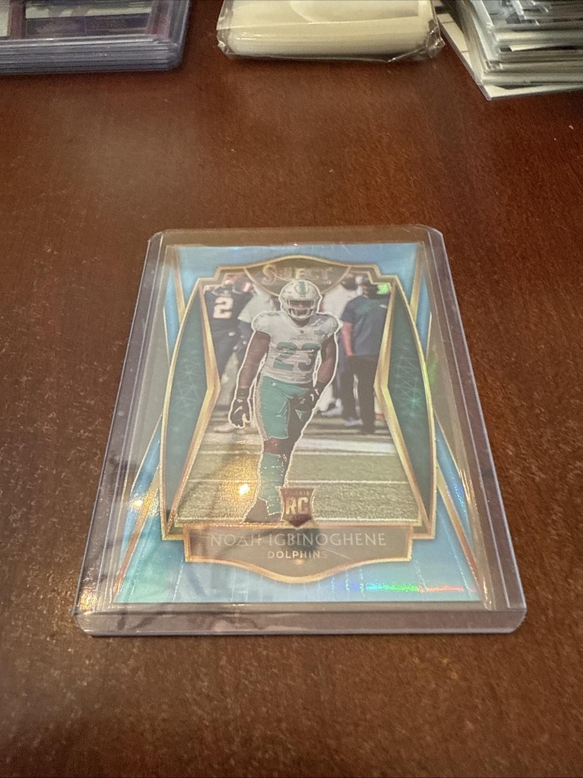 2020 Panini Select Premier Level Light Blue Prizm /99 Noah Igbinoghene Rookie RC