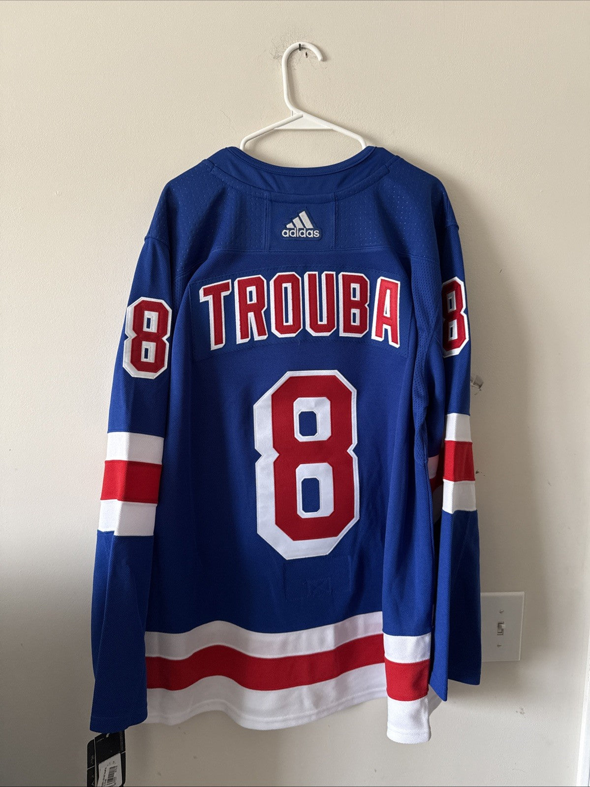 Men’s Adidas Jacob Trouba #8 NY Rangers Authentic A Patch Jersey Sz 54 NWT RARE