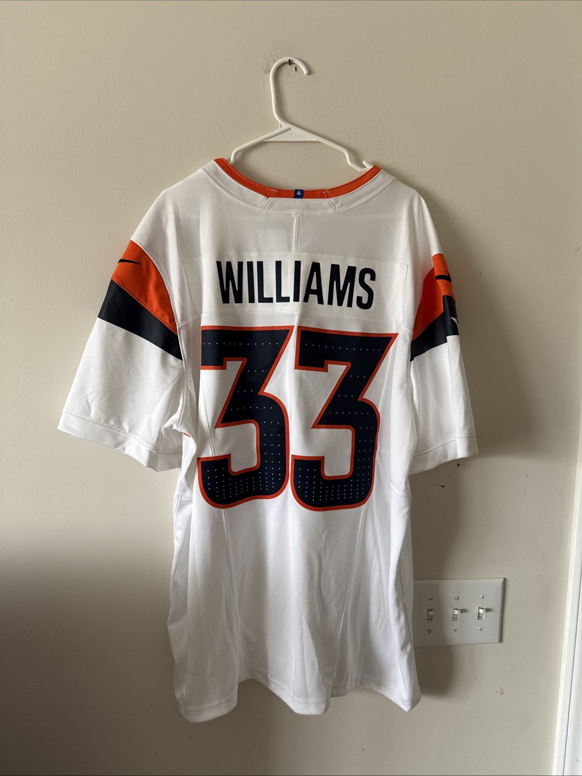 Men’s Nike Javonte Williams #33 Denver Broncos Vapor Lmtd NFL Jersey Sz 2XL RARE