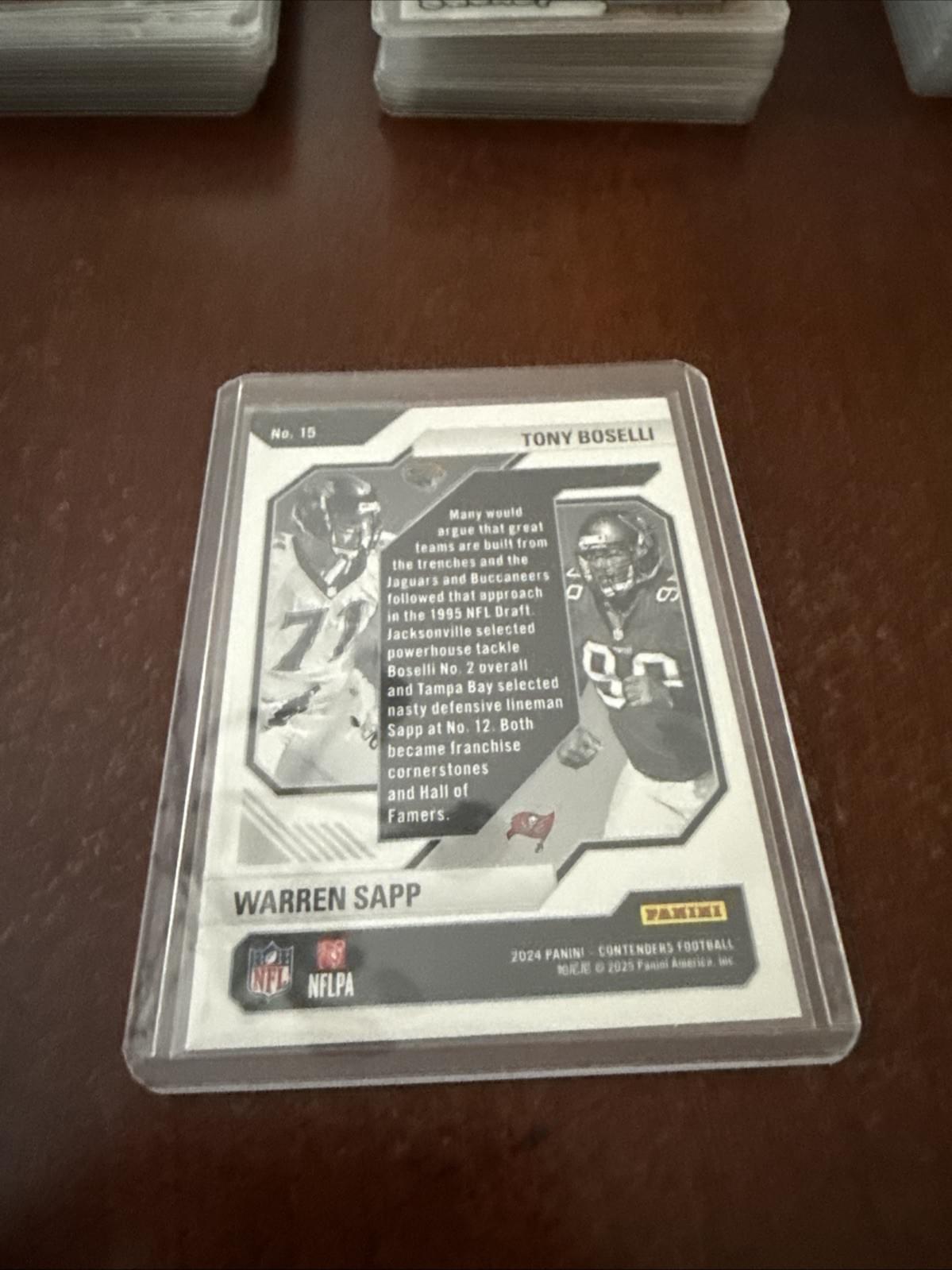 2024 Panini Contenders Bronze #15 Tony Boselli Warren Sapp