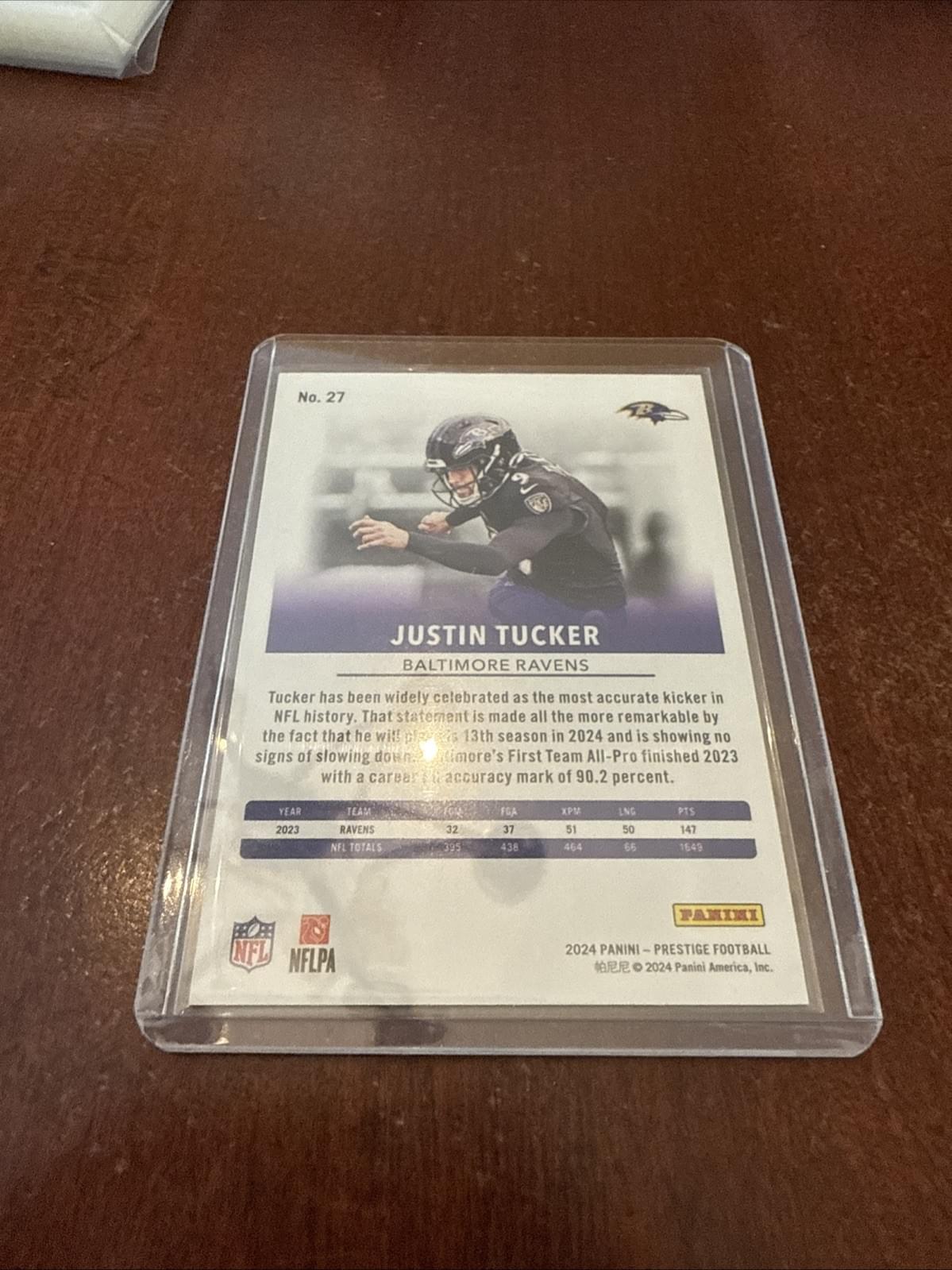 2024 Panini Prestige - Xtra Points Red #27 Justin Tucker /999