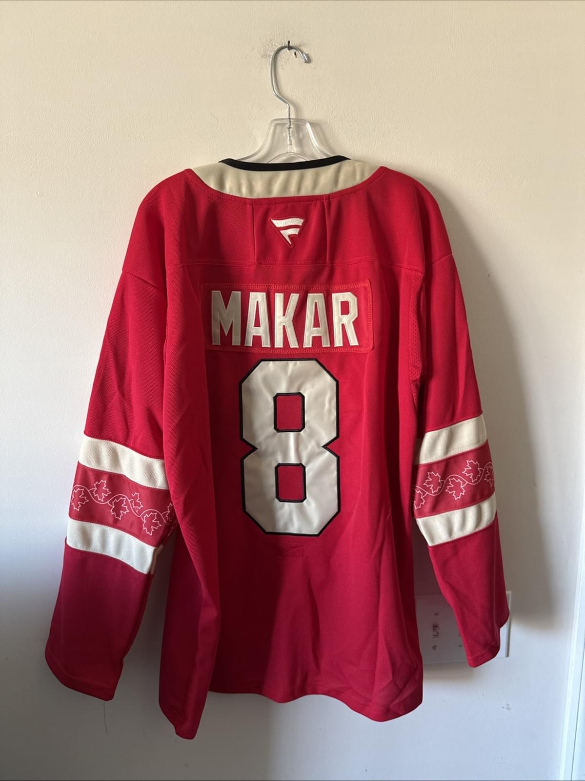 Men’s Fanatics Cale Makar #8 Team Canada 4 Nations FaceOff Jersey Size 52 - RARE