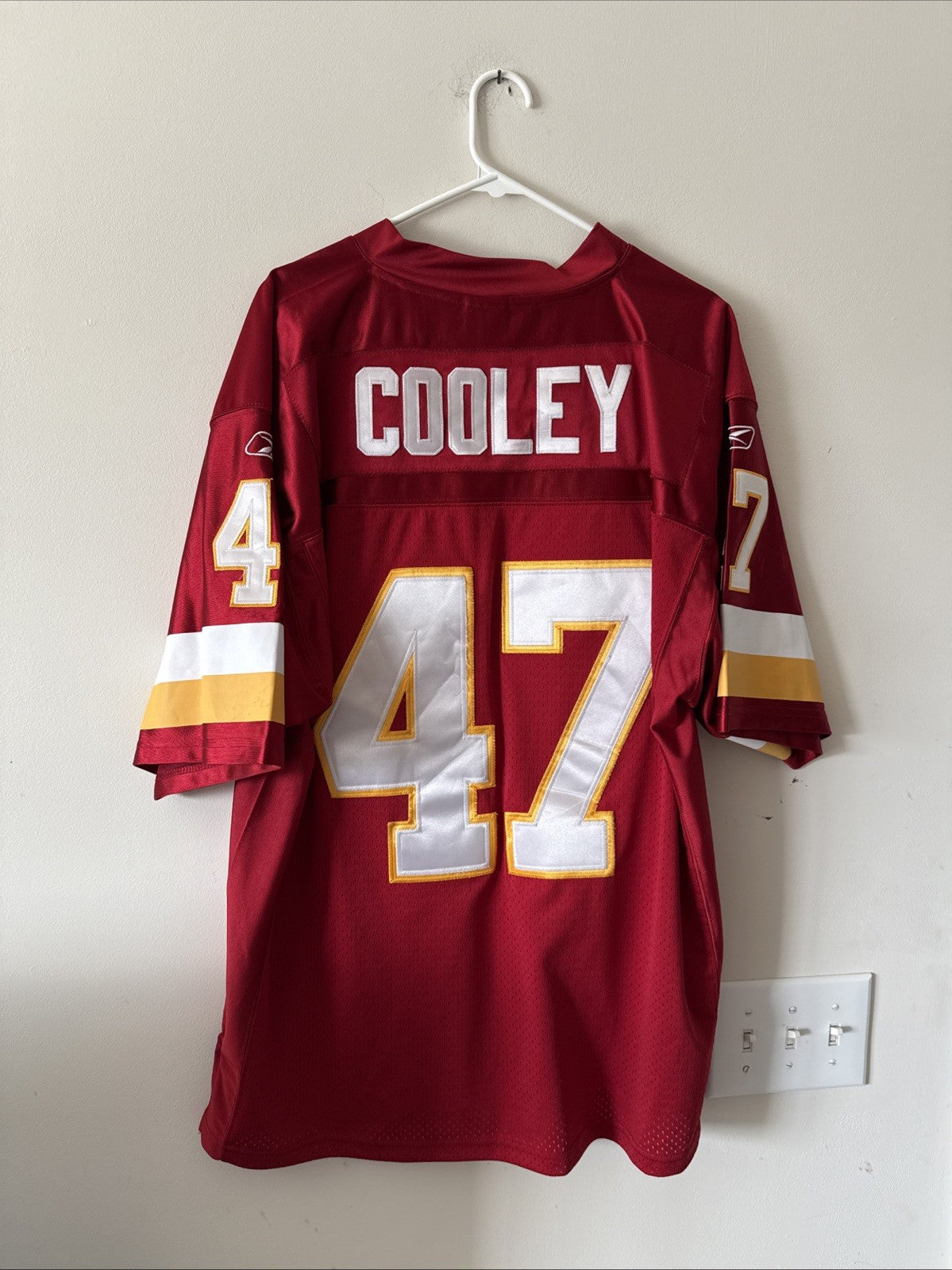 Men’s Reebok Chris Cooley #47 Washington Redskins Authentic Jersey Sz 50 - RARE