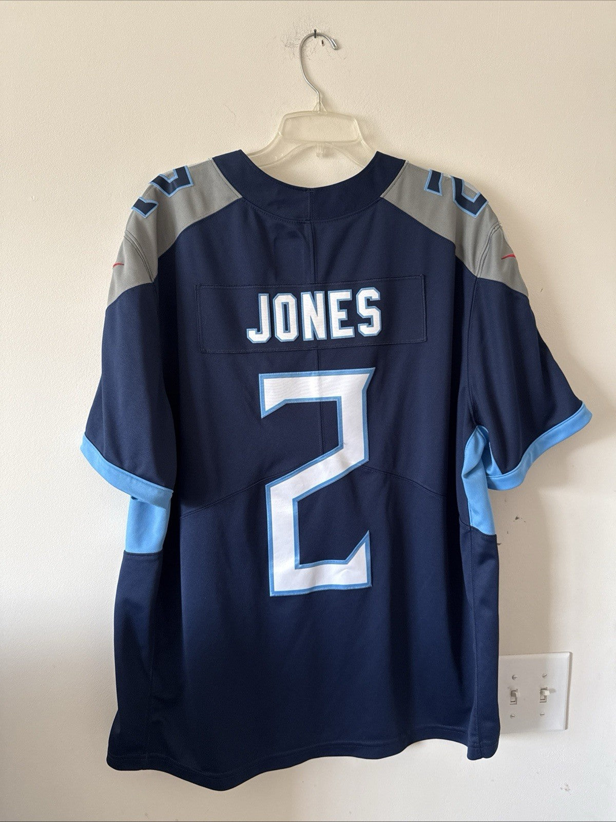 Men’s Nike Julio Jones #2 Tennessee Titans Vapor Lmtd Jersey Sz 2XL - Blue RARE