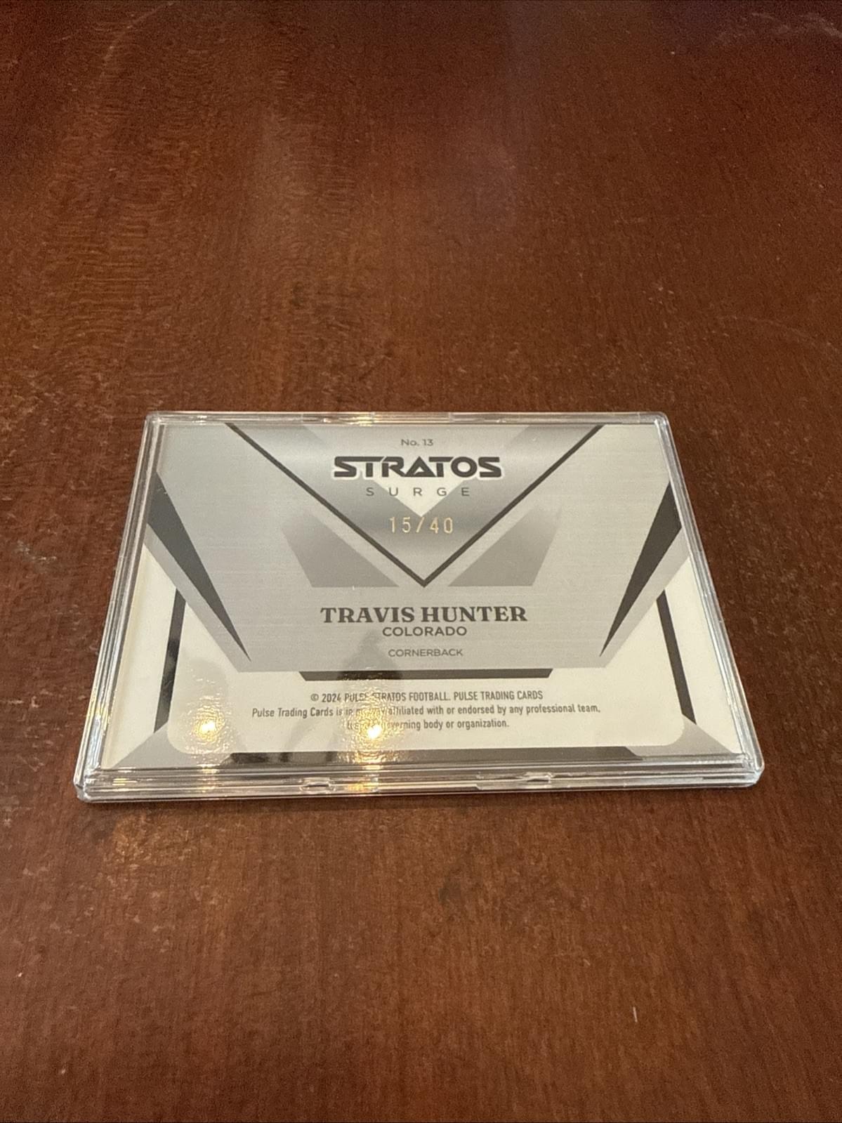 2025 Pulse Stratos Travis Hunter SURGE Rookie /40 Colorado #12 RC