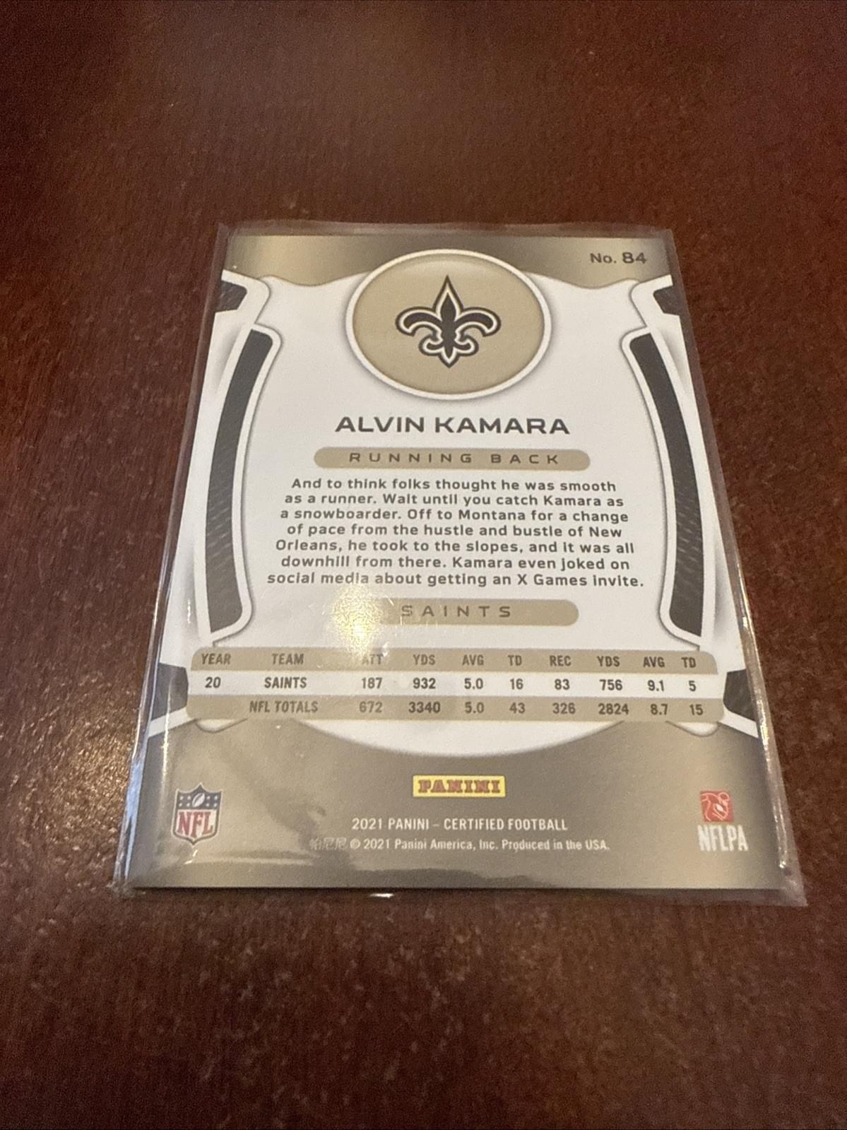2021 Certified Mirror Pink /10 Alvin Kamara #84