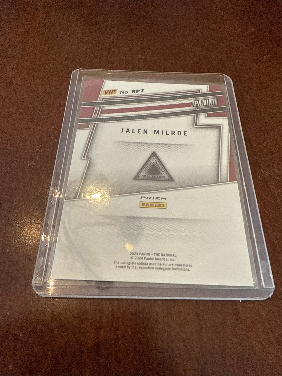 2024 Panini The National VIP Gold Pack Jalen Milroe Hyper Prizm #RP7 Alabama