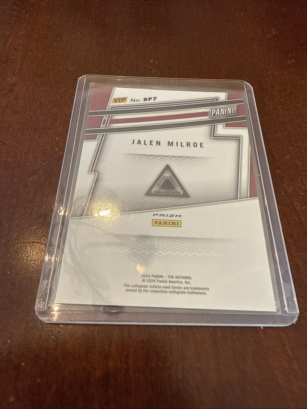 2024 Panini The National VIP Gold Pack Jalen Milroe Hyper Prizm #RP7 Alabama