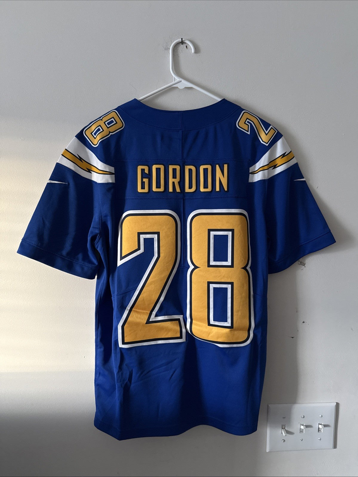 Men’s Nike Melvin Gordon III #28 LA Chargers Vapor Lmtd Jersey Sz S - Blue RARE