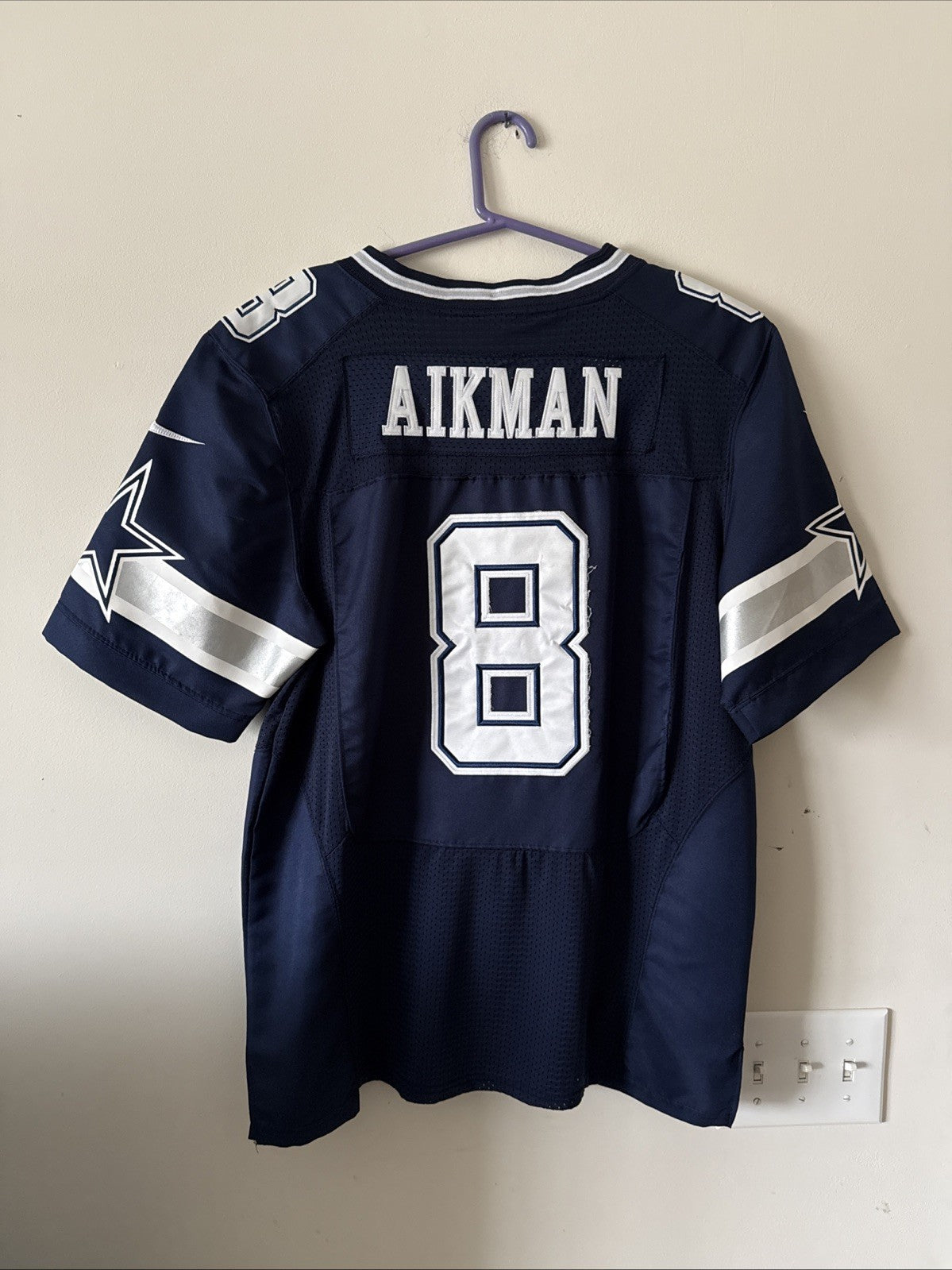 Men’s Nike Troy Aikman #8 Dallas Cowboys NFL Football Jersey Sz 40 - Blue RARE