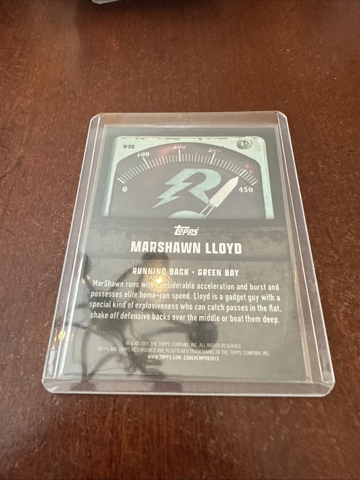 2024 Topps Resurgence Marshawn Lloyd RC Voltaic Insert #V-20